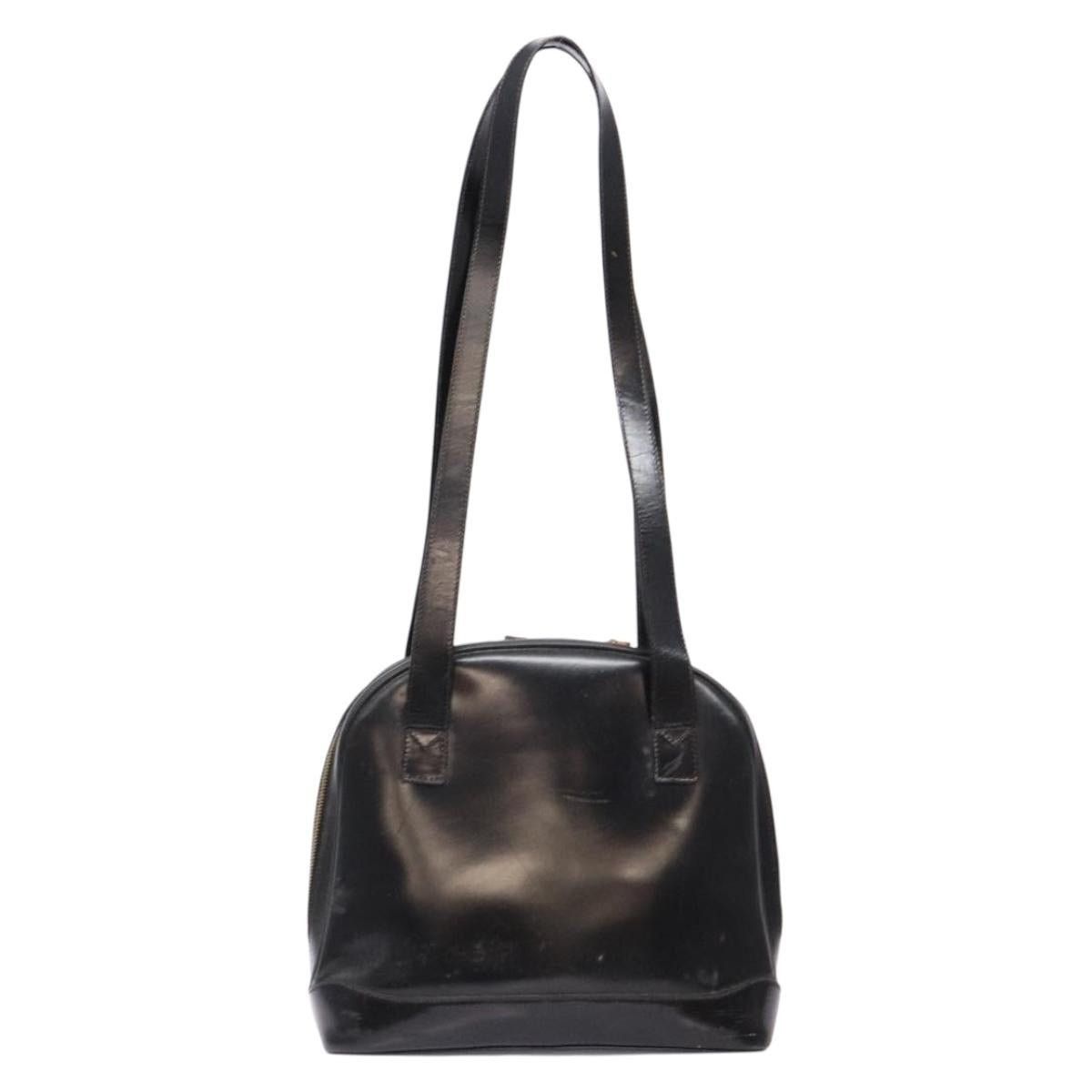 Gucci GUCCI Bamboo Shoulder Bag Patent Leather Black Gold Size ONE SIZE - 3 Thumbnail