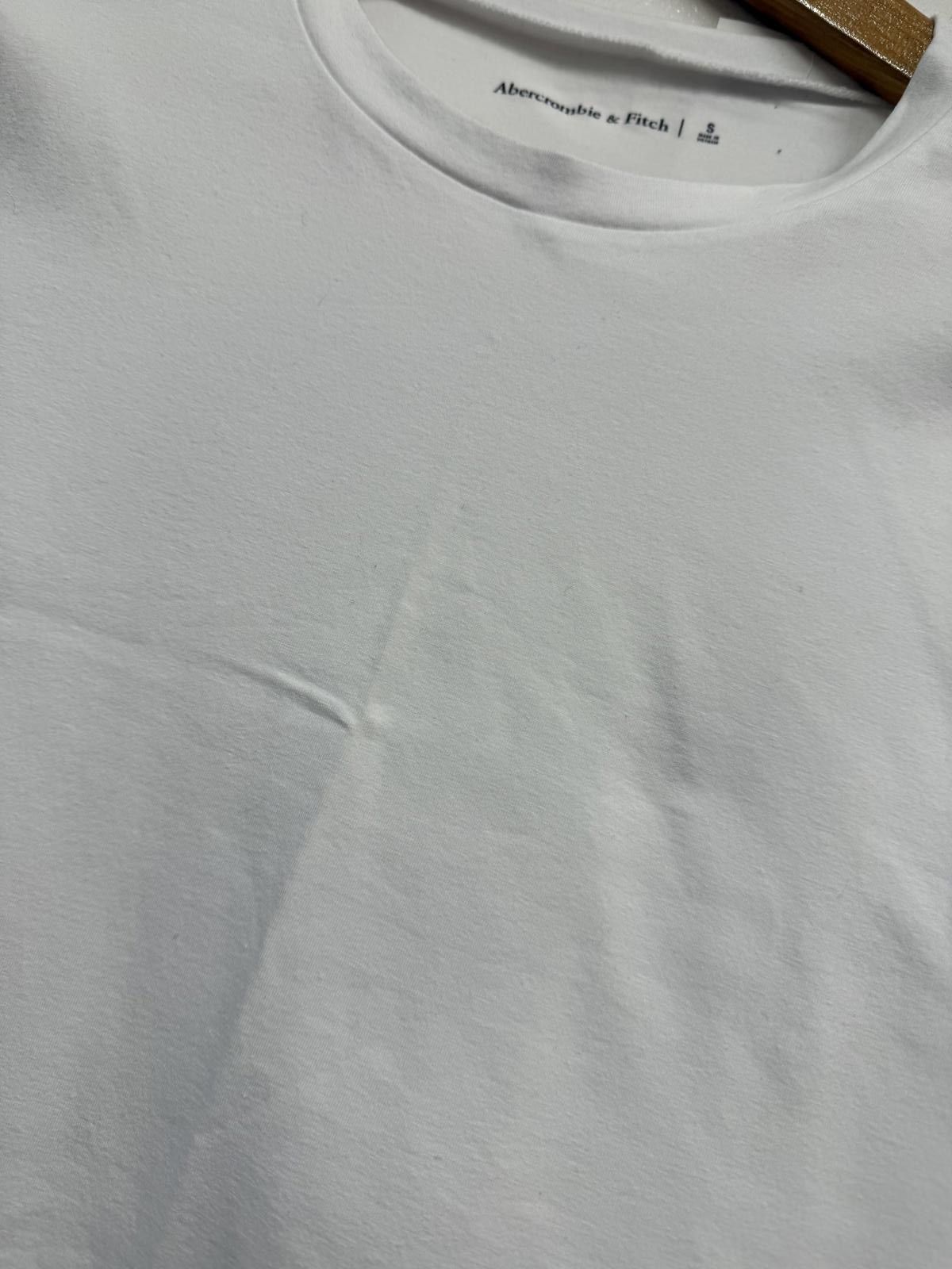 Abercrombie & Fitch Abercrombie & Fitch White Basic T-Shirt Small Size US S / EU 44-46 / 1 - 4 Thumbnail
