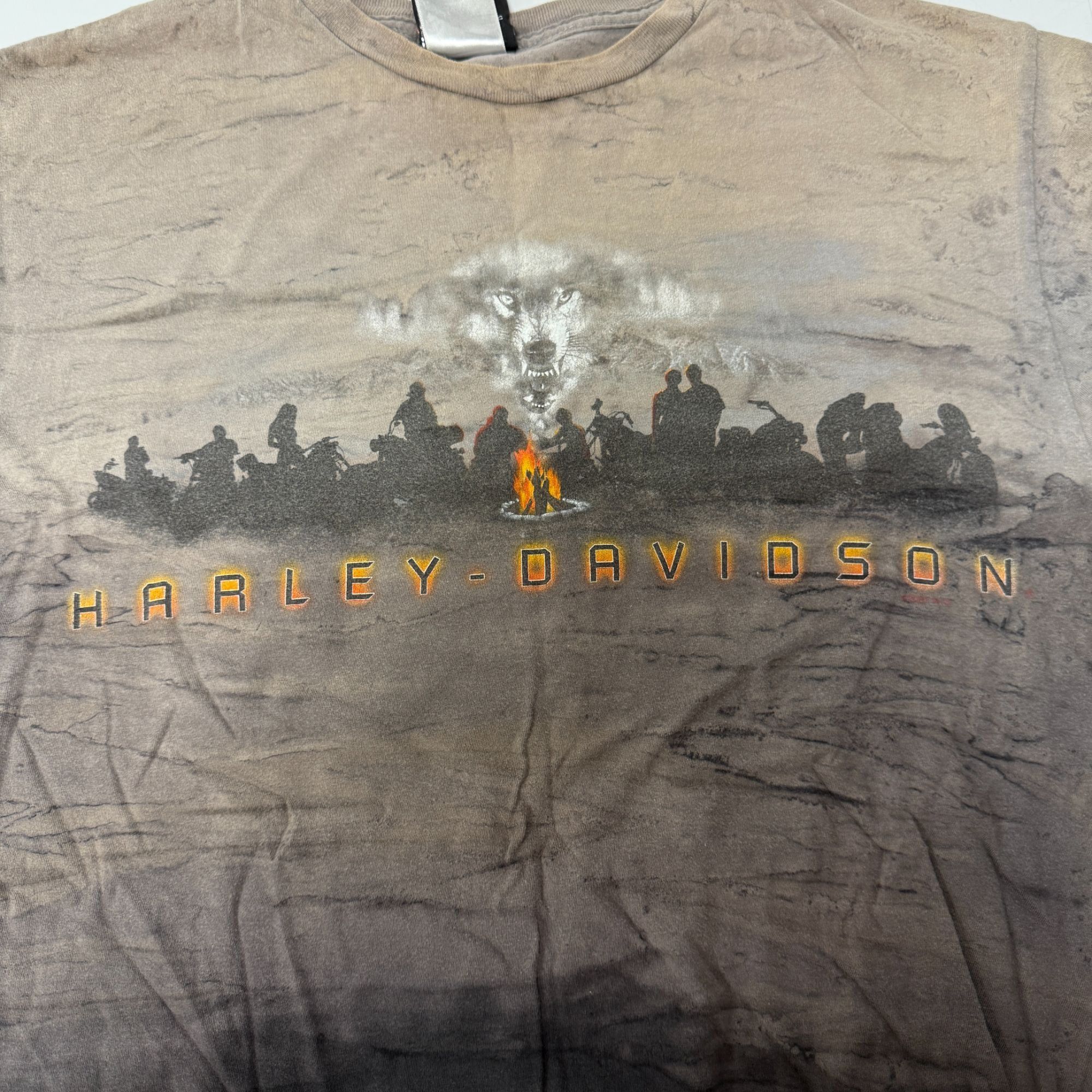 Harley Davidson H-D Surdyke MI CATTLE DRIVE WOLF In The MIST Biker T Shirt L Size US L / EU 52-54 / 3 - 3 Thumbnail