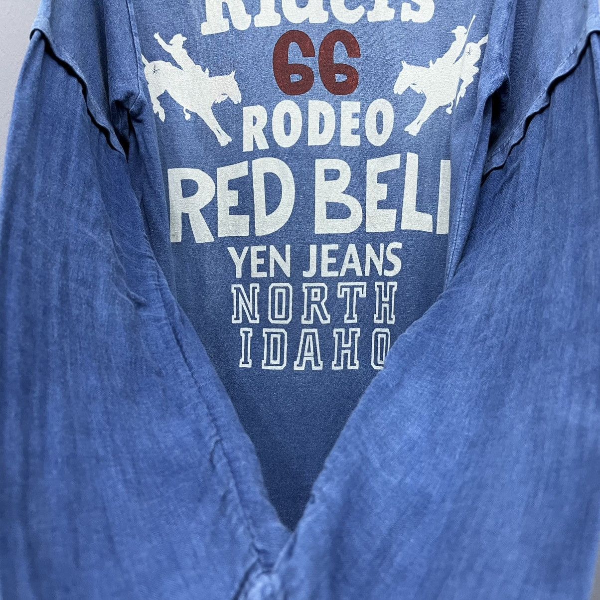 Japanese Brand Yen Jeans Double Layer Long Sleeve T-Shirt Size US M / EU 48-50 / 2 - 6 Thumbnail