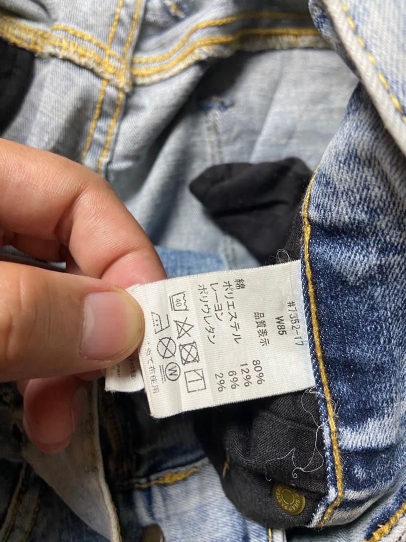 Japanese Brand Iz Frontier 7352 Stretch Cargo Jeans (175) Size US 33 - 5 Thumbnail