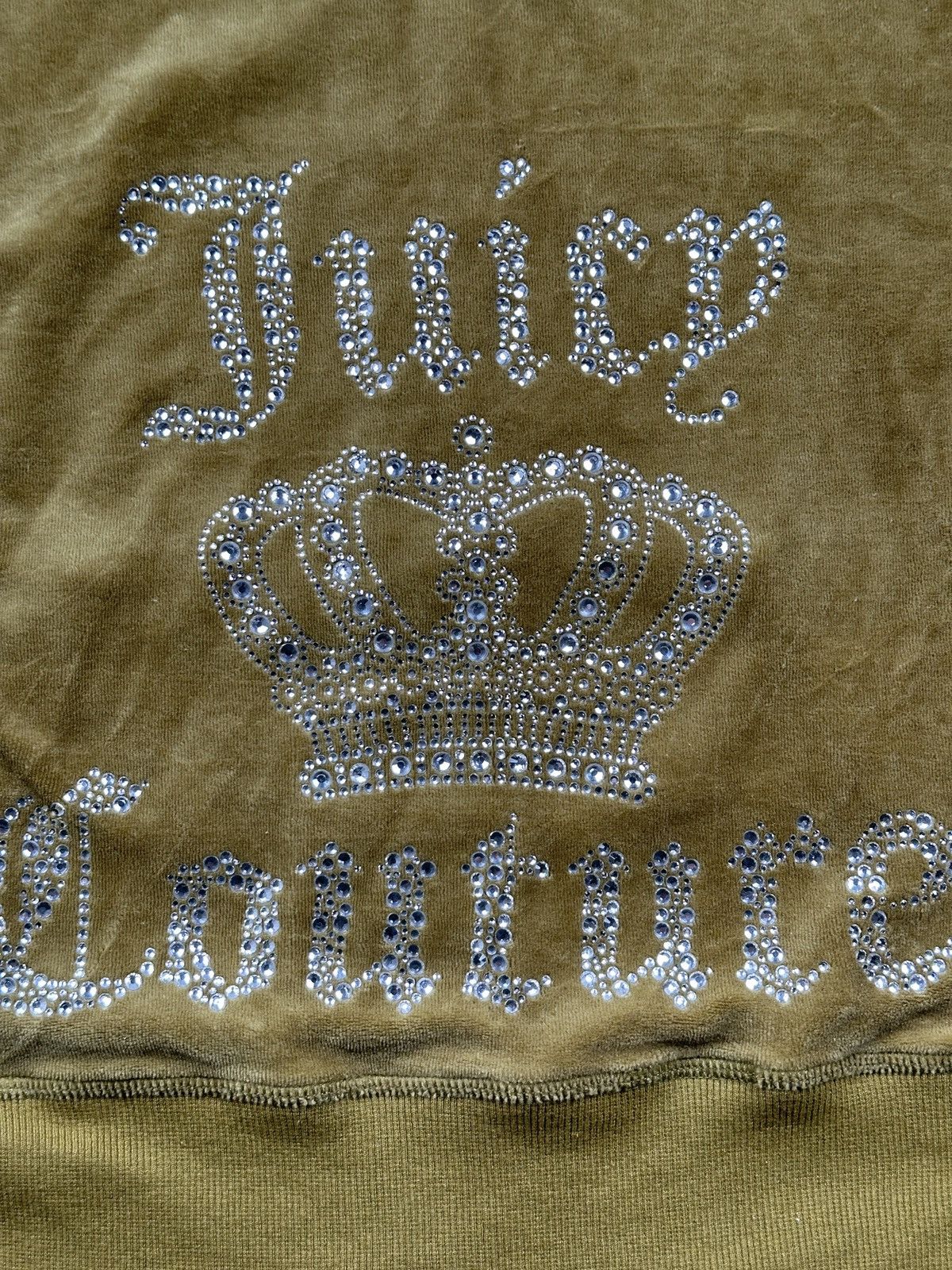 Juicy Couture Juicy Couture Velour Hoodie Rhinestone Crown Y2K Gold 90s Size S / US 4 / IT 40 - 10 Thumbnail