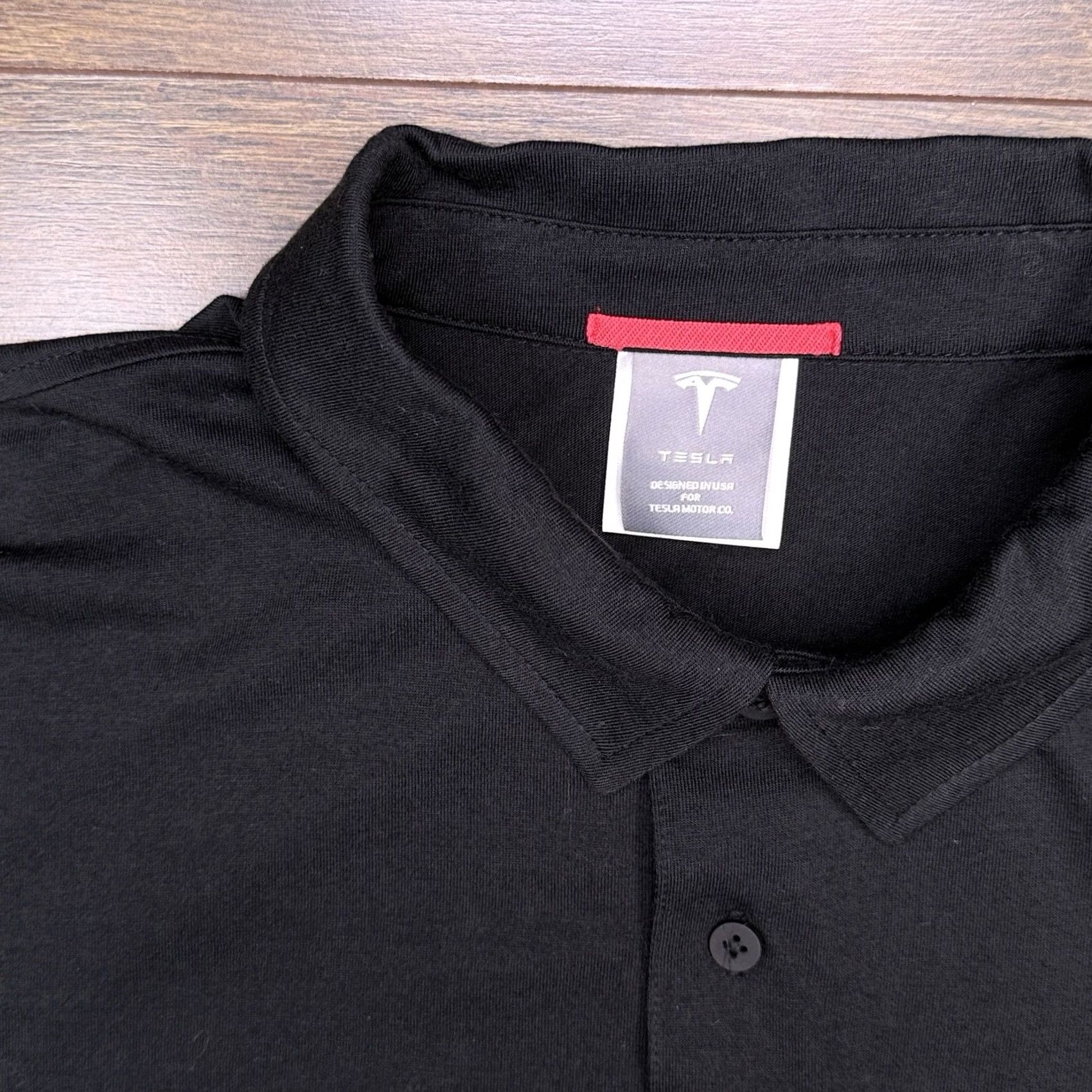 Vintage Tesla Polo Shirt Mens XL Black Logo Embroidered Casual Short Sleeve Polo Size US XL / EU 56 / 4 - 4 Thumbnail