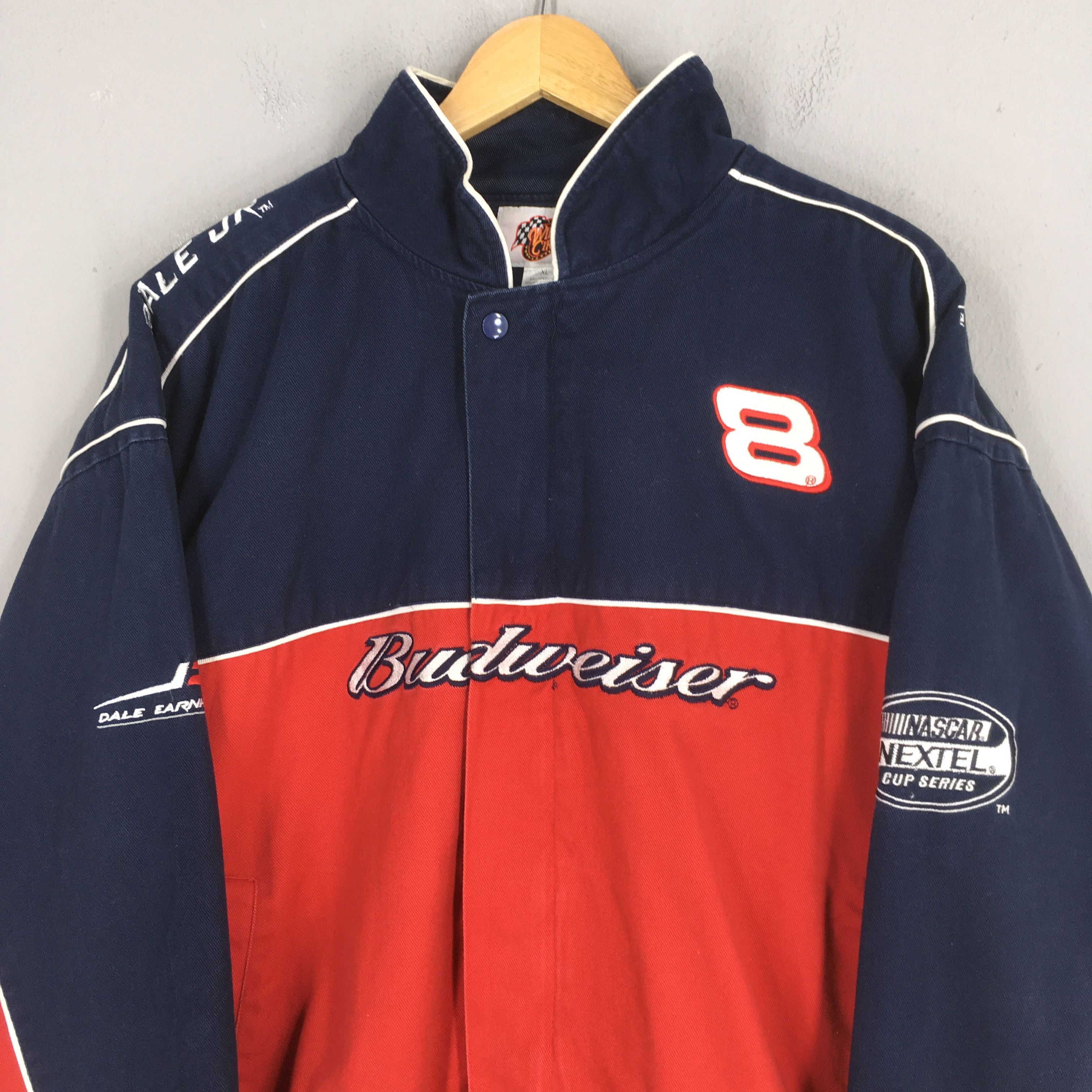 NASCAR Vintage 90s Budweiser Racing Car Nascar Jacket XL Size US XL / EU 56 / 4 - 2 Thumbnail