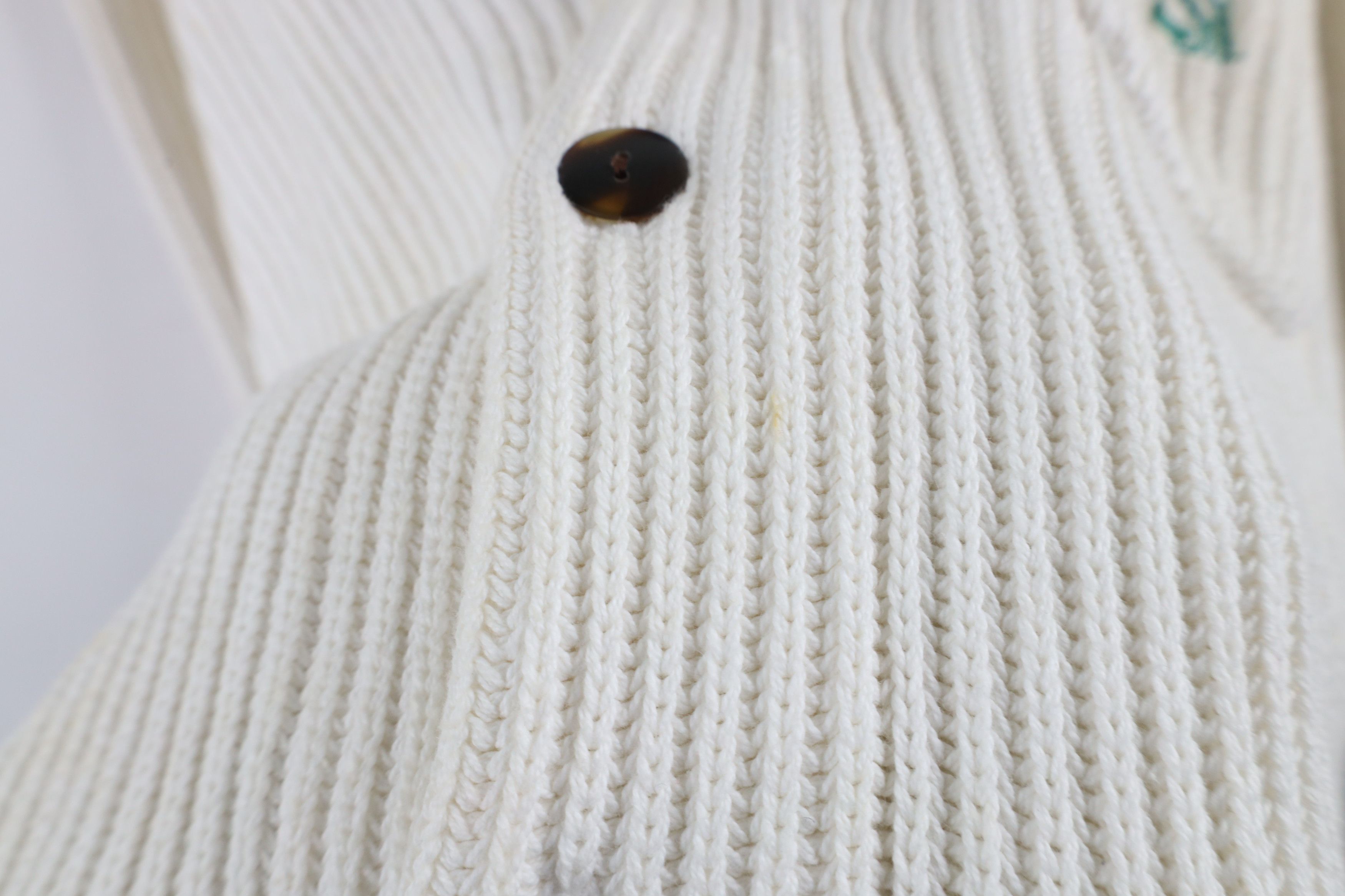 Nautica × Vintage Vintage 90s Nautica Ribbed Knit Shawl Cardigan Sweater Size US L / EU 52-54 / 3 - 7 Thumbnail