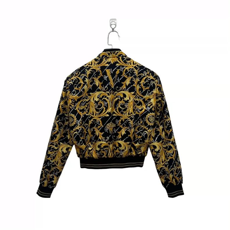 Versace Versace Printed zippered jacket jacket Size XS / US 0-2 / IT 36-38 - 3 Thumbnail