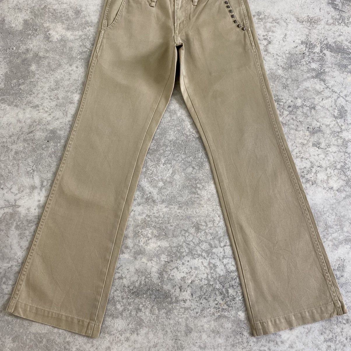 Vanquish Vanquish Made In Japan Studded Flared Chino Pants Size US 30 / EU 46 - 2 Thumbnail