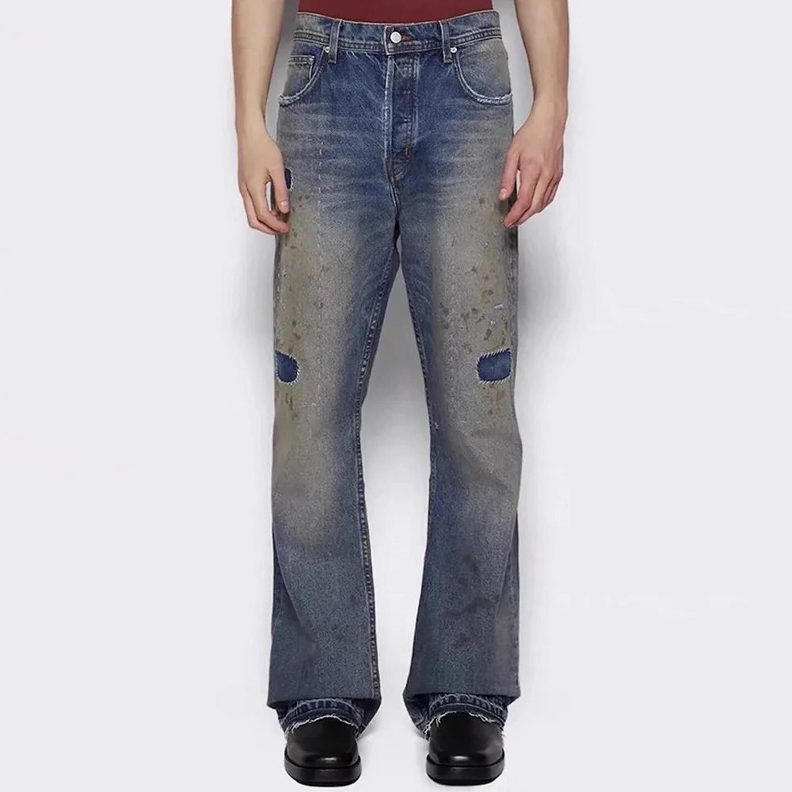 Vintage Distressed Flare Leg Jeans Size US 30 / EU 46 - 3 Thumbnail