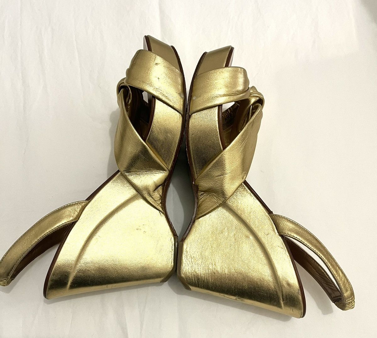 Diane von Furstenberg Diane von furstenberg vintage gold wedges (gold) Size US 11 / IT 41 - 3 Thumbnail