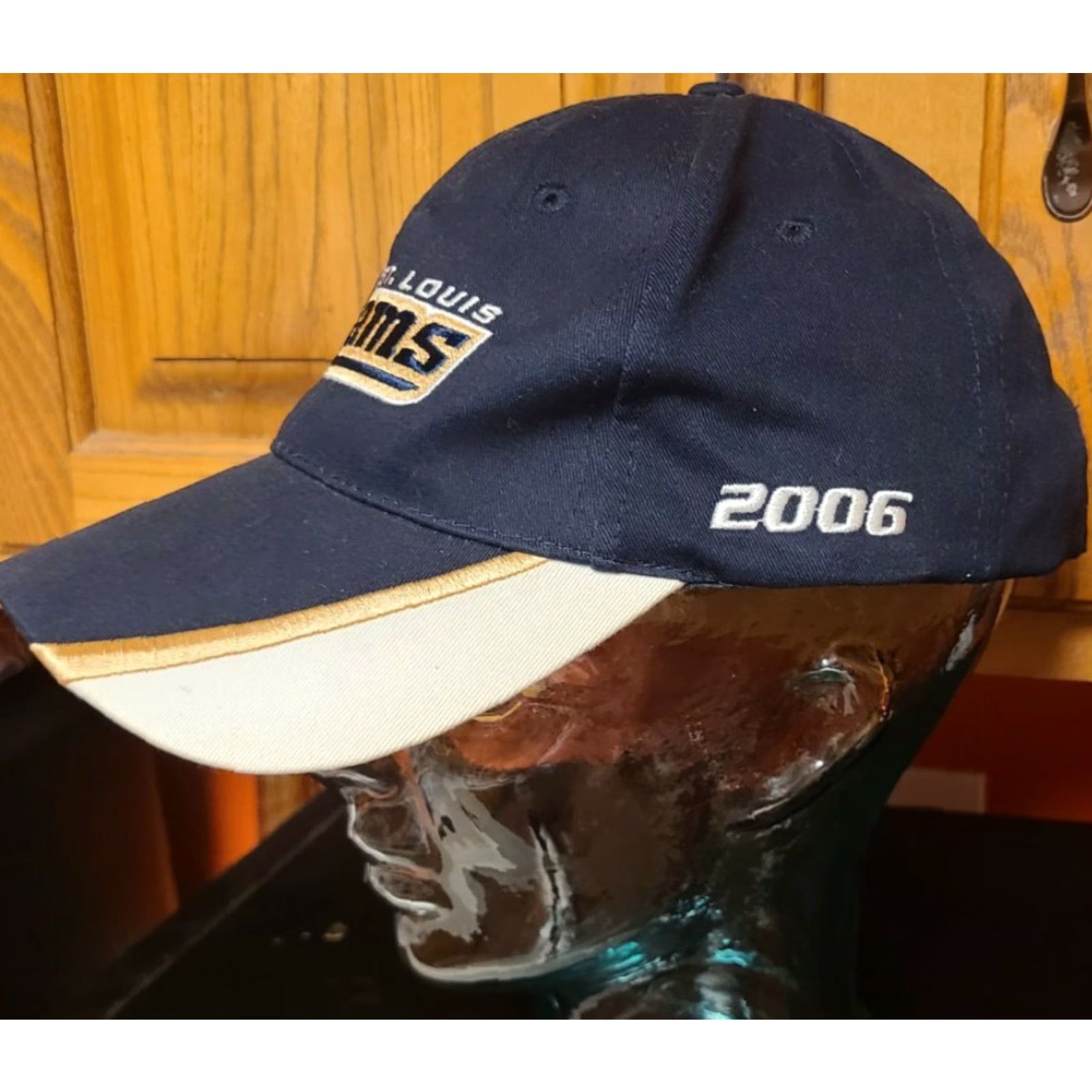 NFL K-Products St Louis Rams 2006 Edward Jones NFL Adjustable Strapback Hat Cap LA Size ONE SIZE - 4 Thumbnail