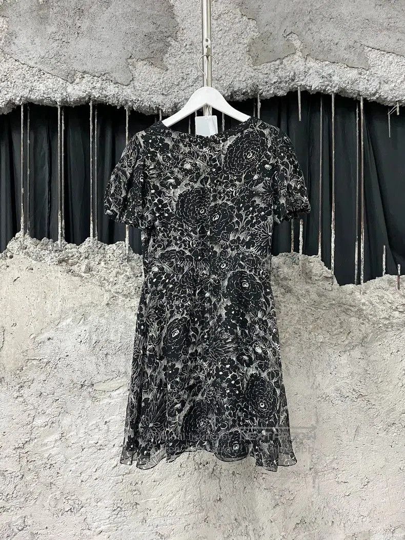 Saint Laurent Paris Saint Laurent SLP Floral Print Dress Size US M / EU 48-50 / 2 - 2 Thumbnail