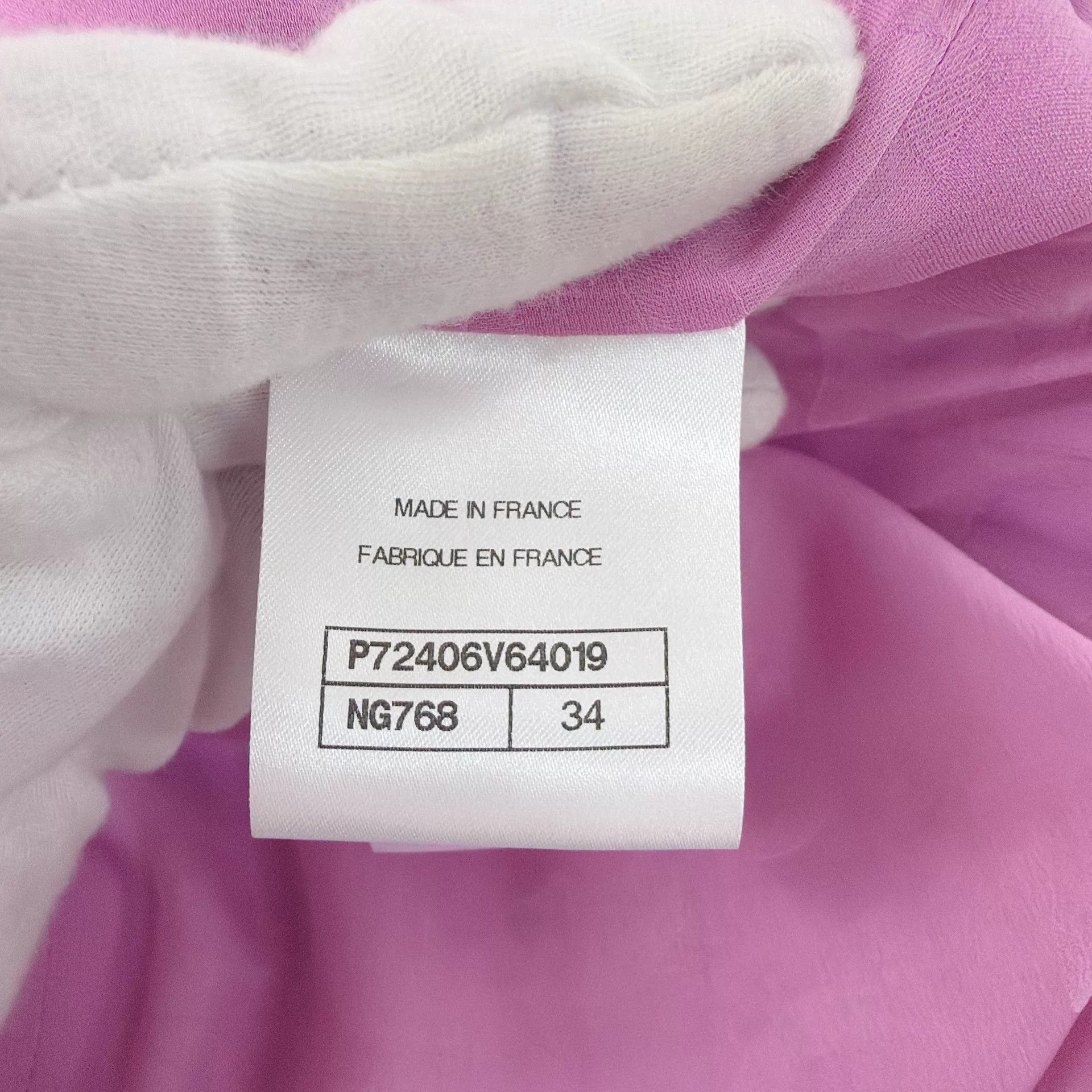 Chanel Chanel Women's Pink Tweed Four-Pocket Vest Size 34 Size XS / US 0-2 / IT 36-38 - 8 Thumbnail