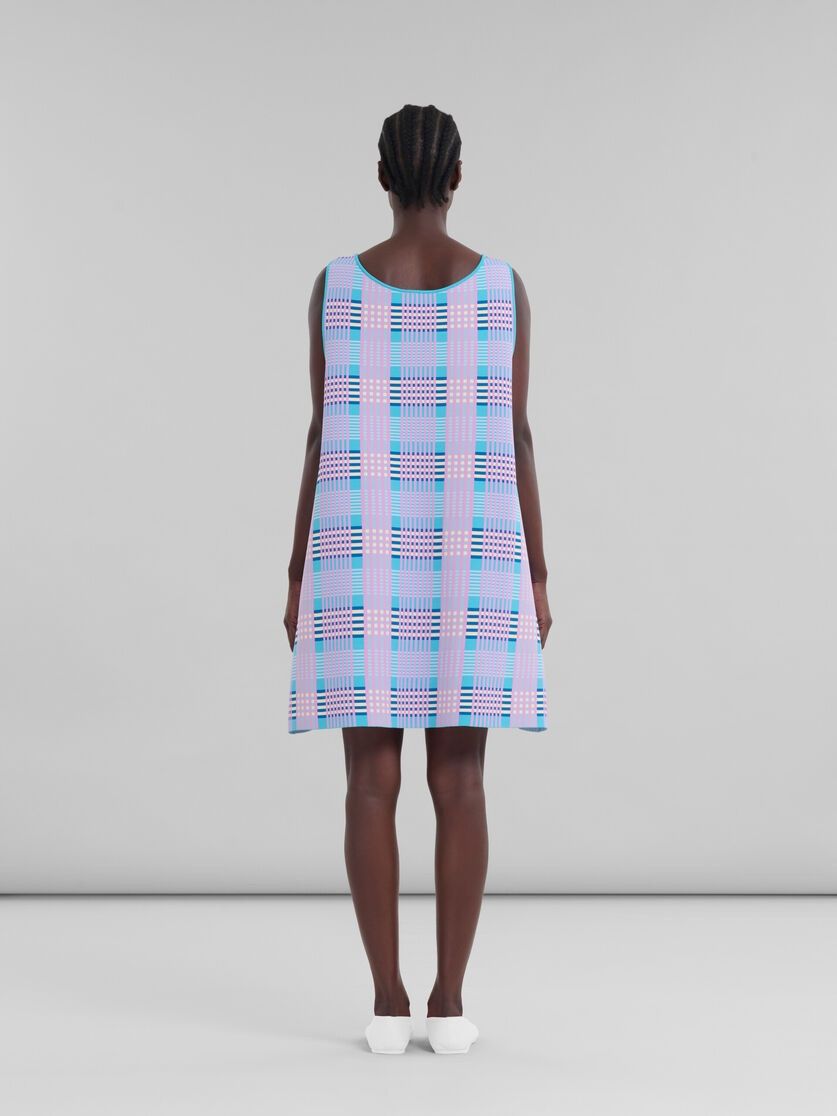 Marni o1f1d3z0725 Techno Knit A-Line Dress in Multicolor Size XS / US 0-2 / IT 36-38 - 3 Thumbnail