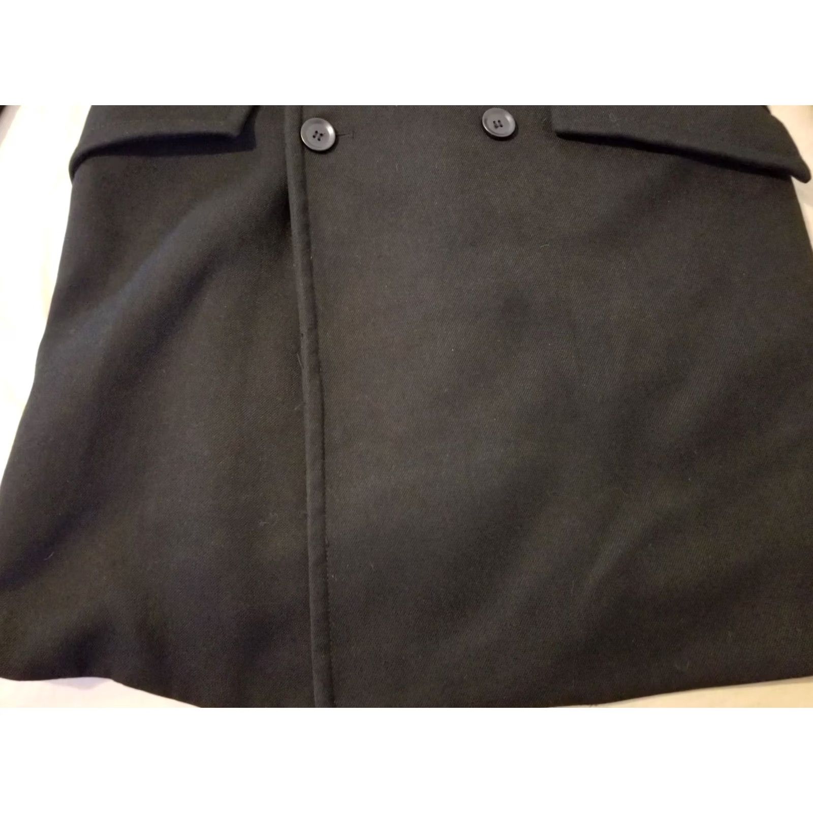 H&M Mens H&M Overcoat Jacket Black 42R Casual Business Formal Size US XS / EU 42 / 0 - 4 Thumbnail