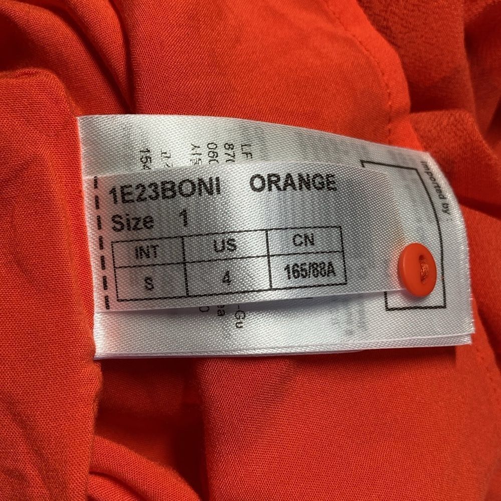 ba&sh ba&sh Bonica Orange Dress Womens Size 4 Side Cut Out Detail Size S / US 4 / IT 40 - 9 Thumbnail