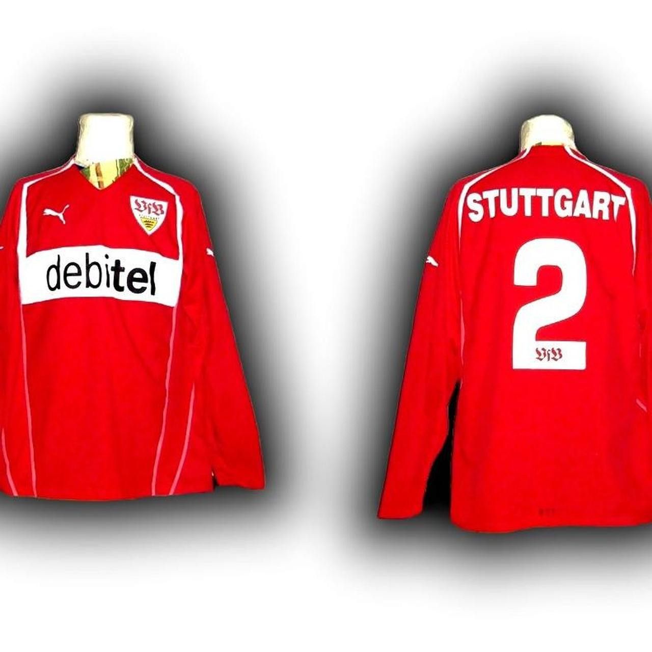 Puma VfB Stuttgart Germany 2004 2005 Home Shirt Jersey Size US L / EU 52-54 / 3 - 1 Thumbnail