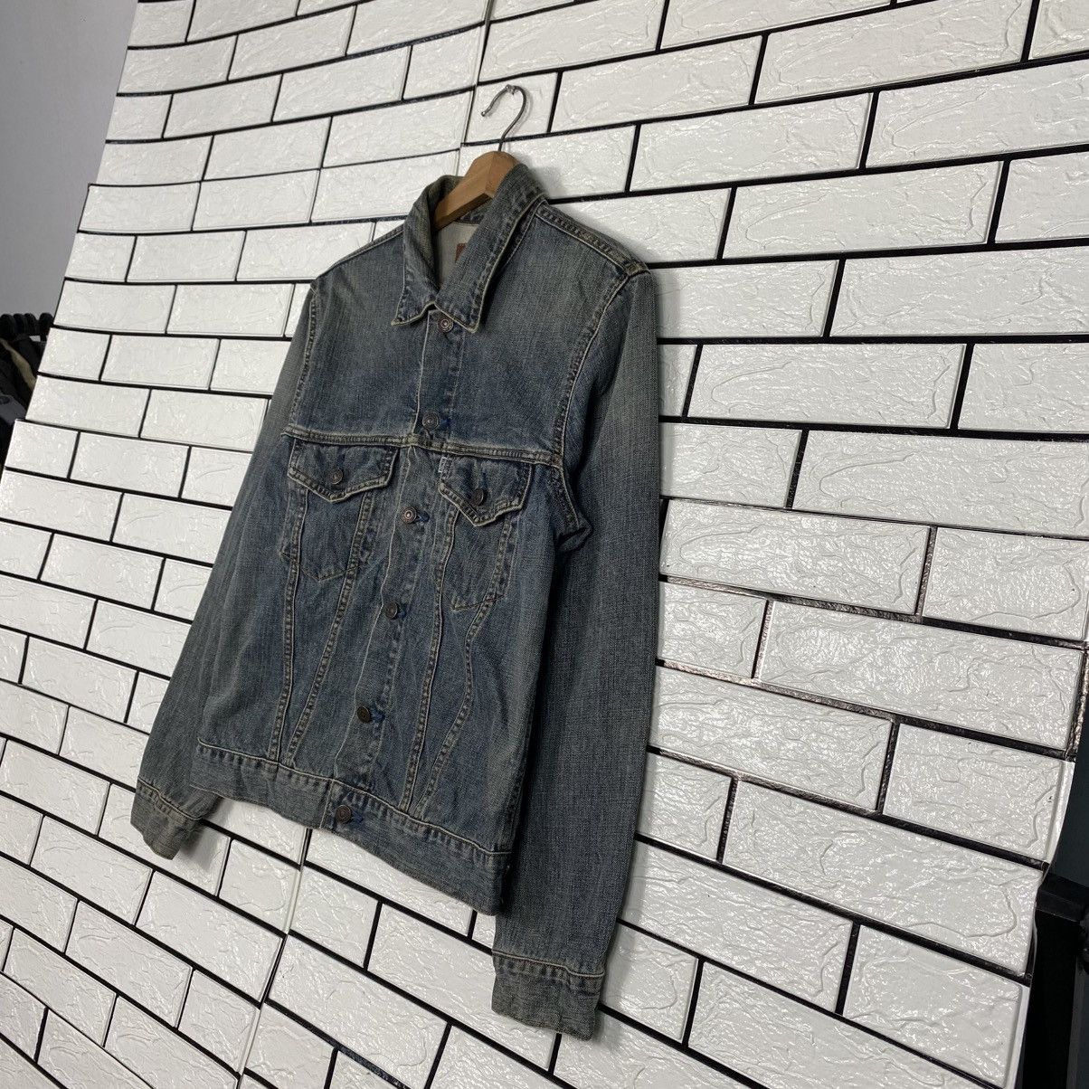 Edwin 📌Vintage Trucker Denim Jacket Edwin Cafe Racer Style Size US M / EU 48-50 / 2 - 3 Thumbnail