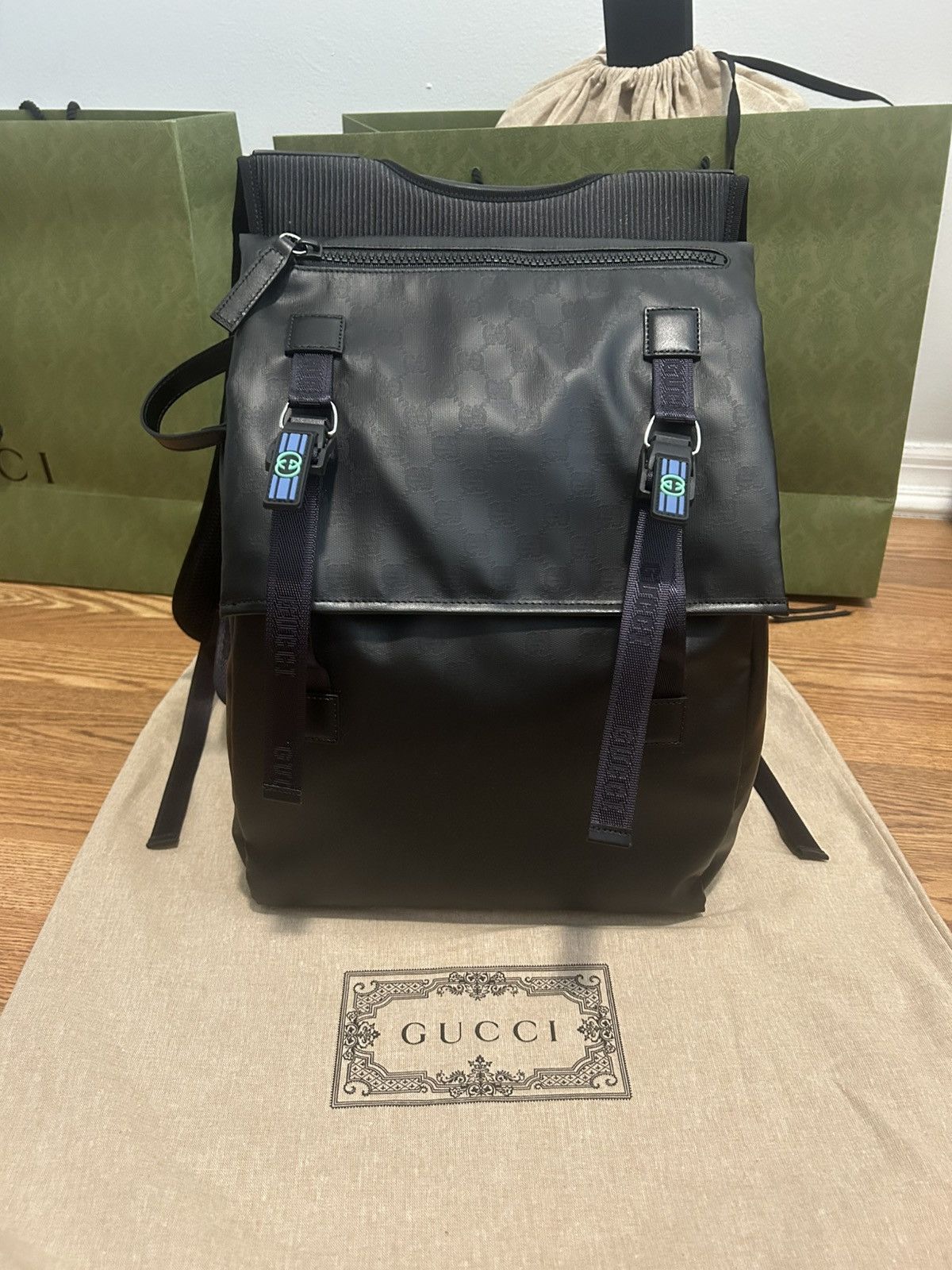 Gucci Gucci Matte Crystal Gg Backpack Size ONE SIZE - 2 Thumbnail