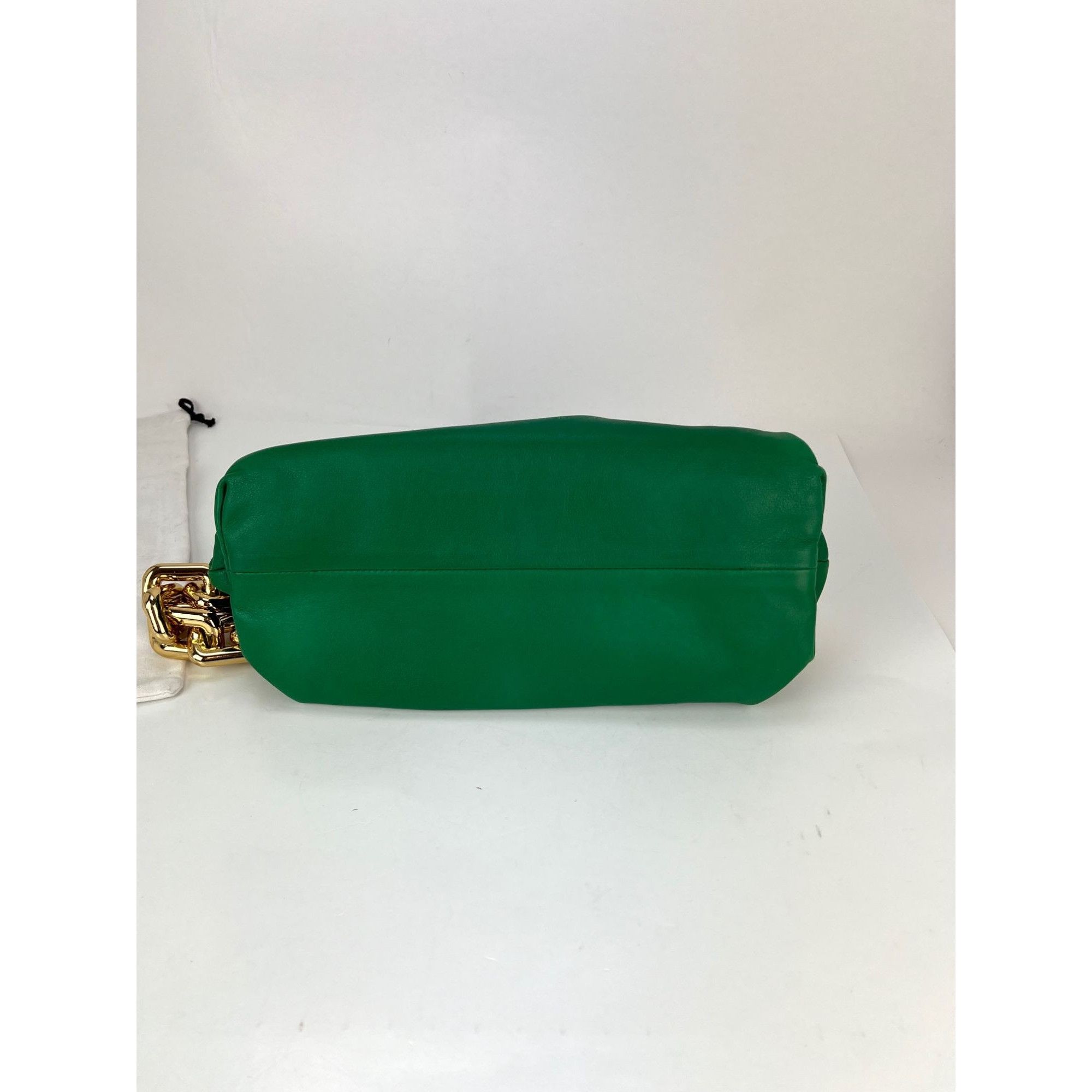 Bottega Veneta Bottega Veneta Green Chain Leather Pouch Bag Clutch Size ONE SIZE - 7 Thumbnail