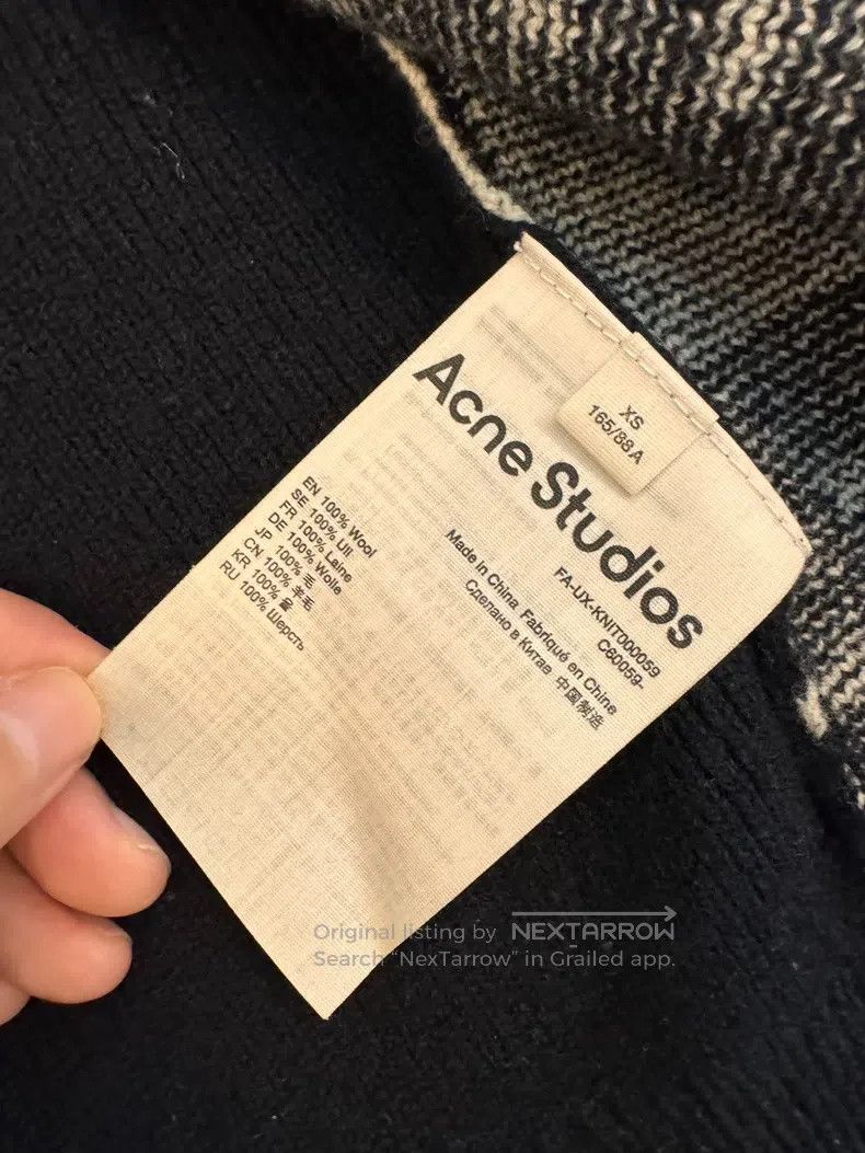 Acne Studios Acne Studios Smile Face Wool Knit Open Cardigan Size XS / US 0-2 / IT 36-38 - 4 Thumbnail