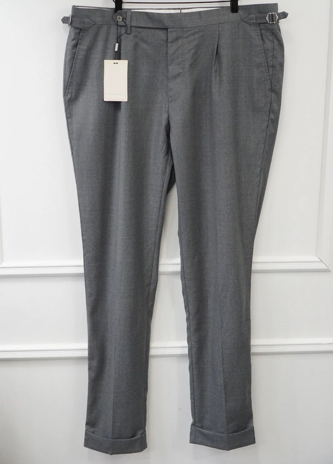 Suitsupply Men Suitsupply Pants Pure Wool S110 Vigo Grey Size UK/US48 Size 48R - 1 Thumbnail