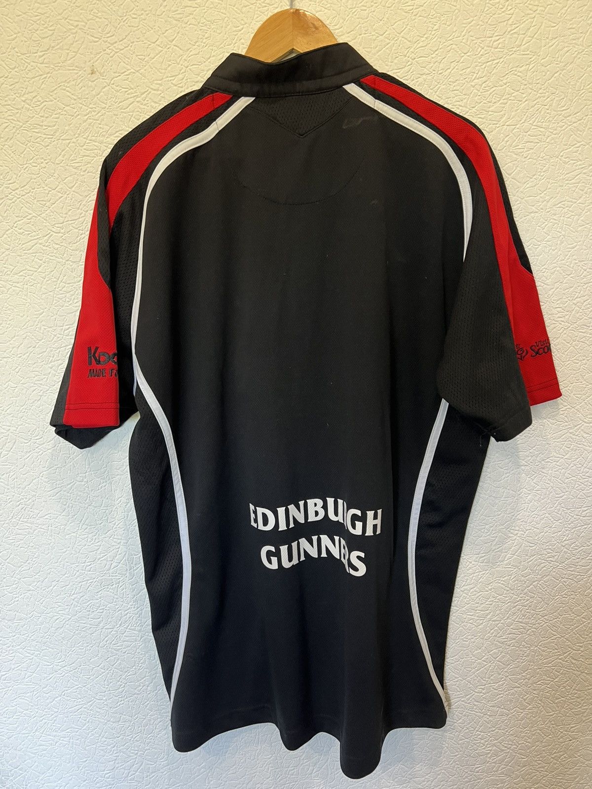 Vintage KooGa Edinburgh Rugby Shirt Jersey Mens Black Size US XXL / EU 58 / 5 - 8 Thumbnail