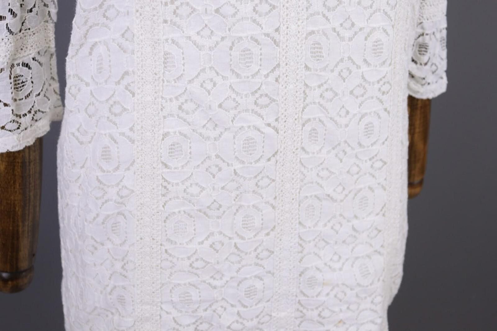 Designer Sezane x La Redoute White Mesh Floral Mini Dress Size 8 Size M / US 6-8 / IT 42-44 - 6 Thumbnail