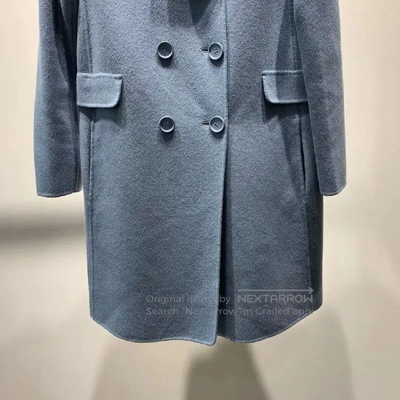 Max Mara MaxMara Blue Wool Women’s Coat . Size XXS / US 00 / IT 34 - 6 Thumbnail