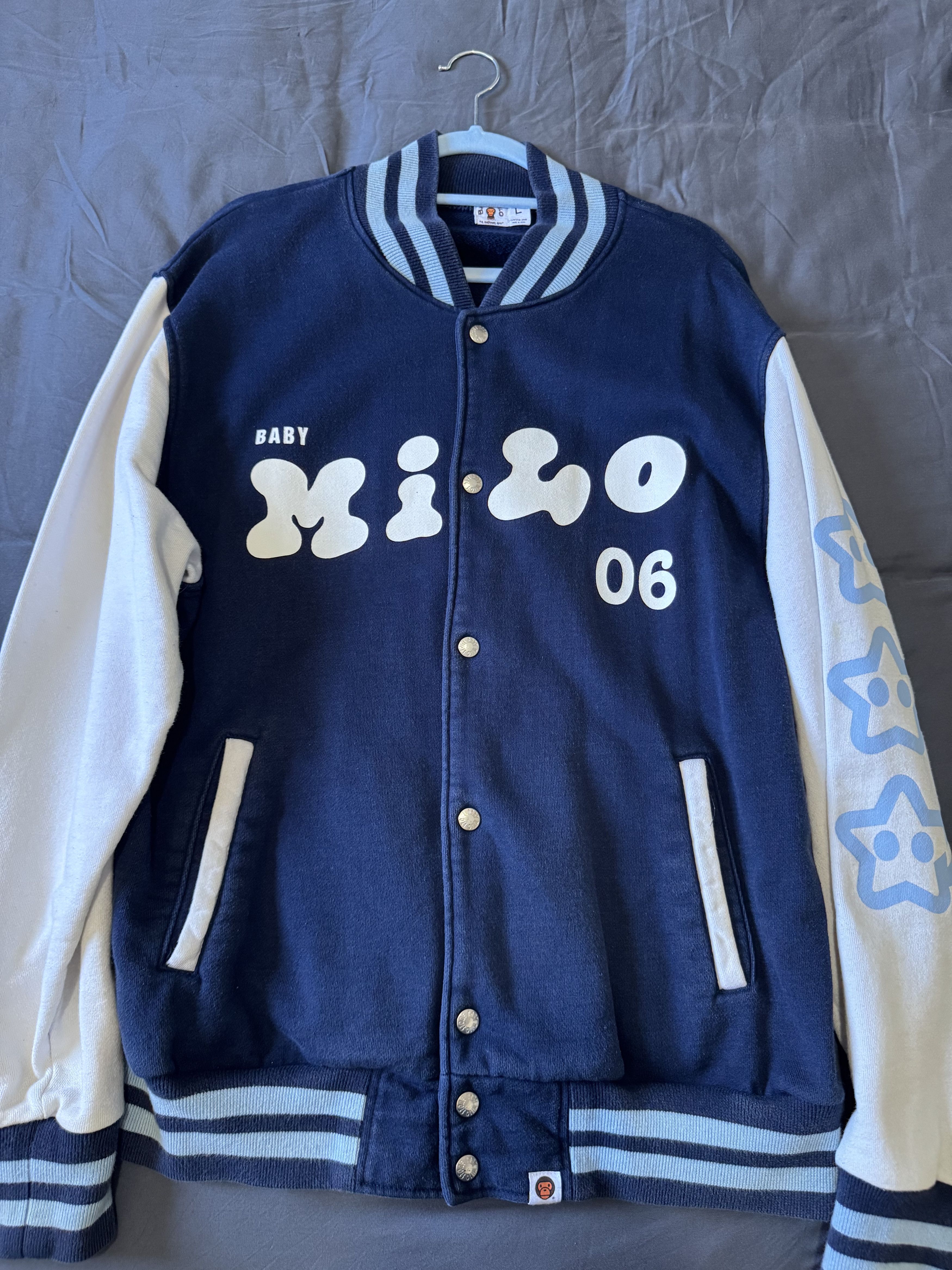 Bape Baby Milo x BAPE Varsity Jacket (2006) Size US L / EU 52-54 / 3 - 1 Thumbnail