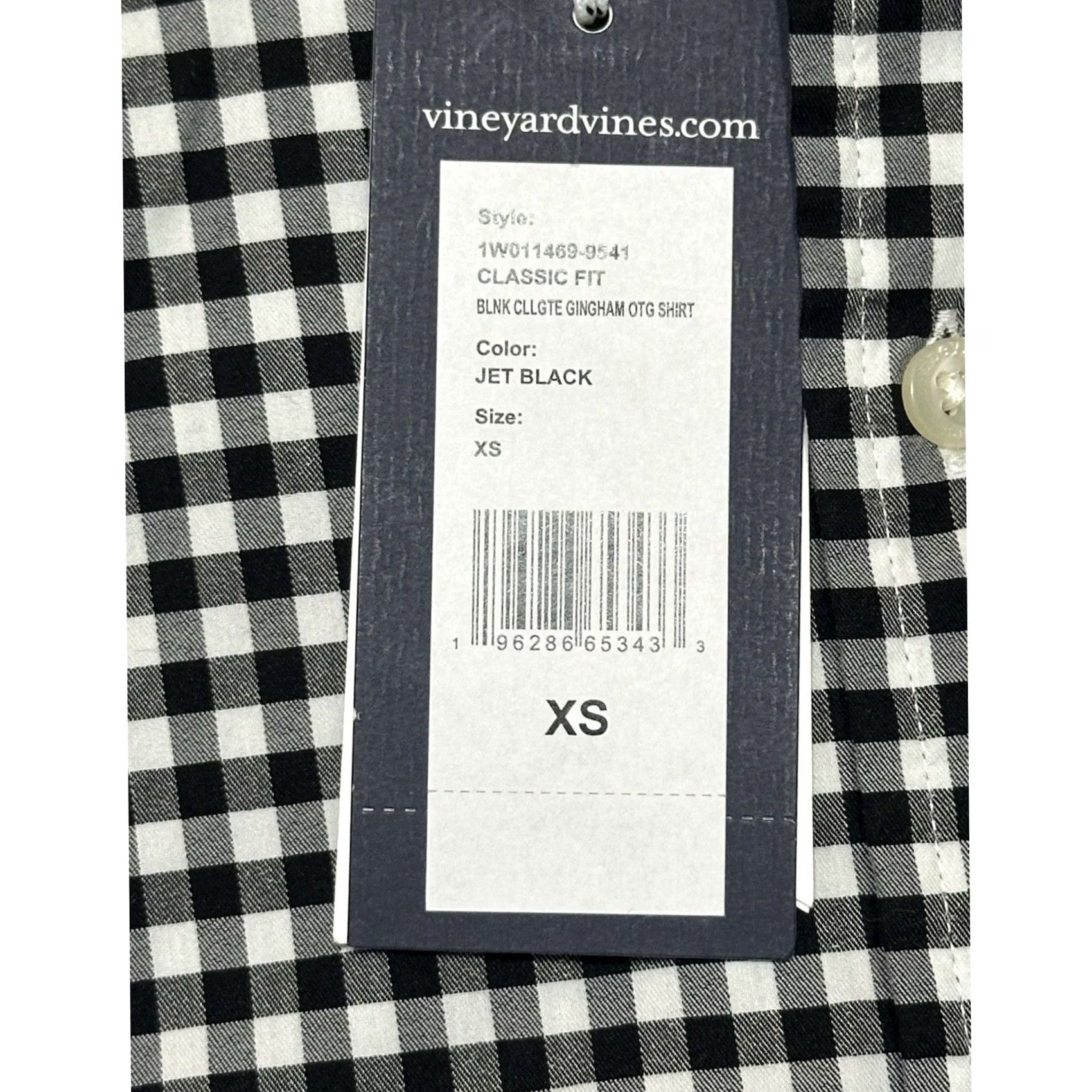 Vineyard Vines Vineyard Vines Button-Down Shirt XS Men Black Gingham Plaid On The Go Performance Long Sleeve Button-Up Short Sleeve? Size US XS / EU 42 / 0 - 3 Thumbnail