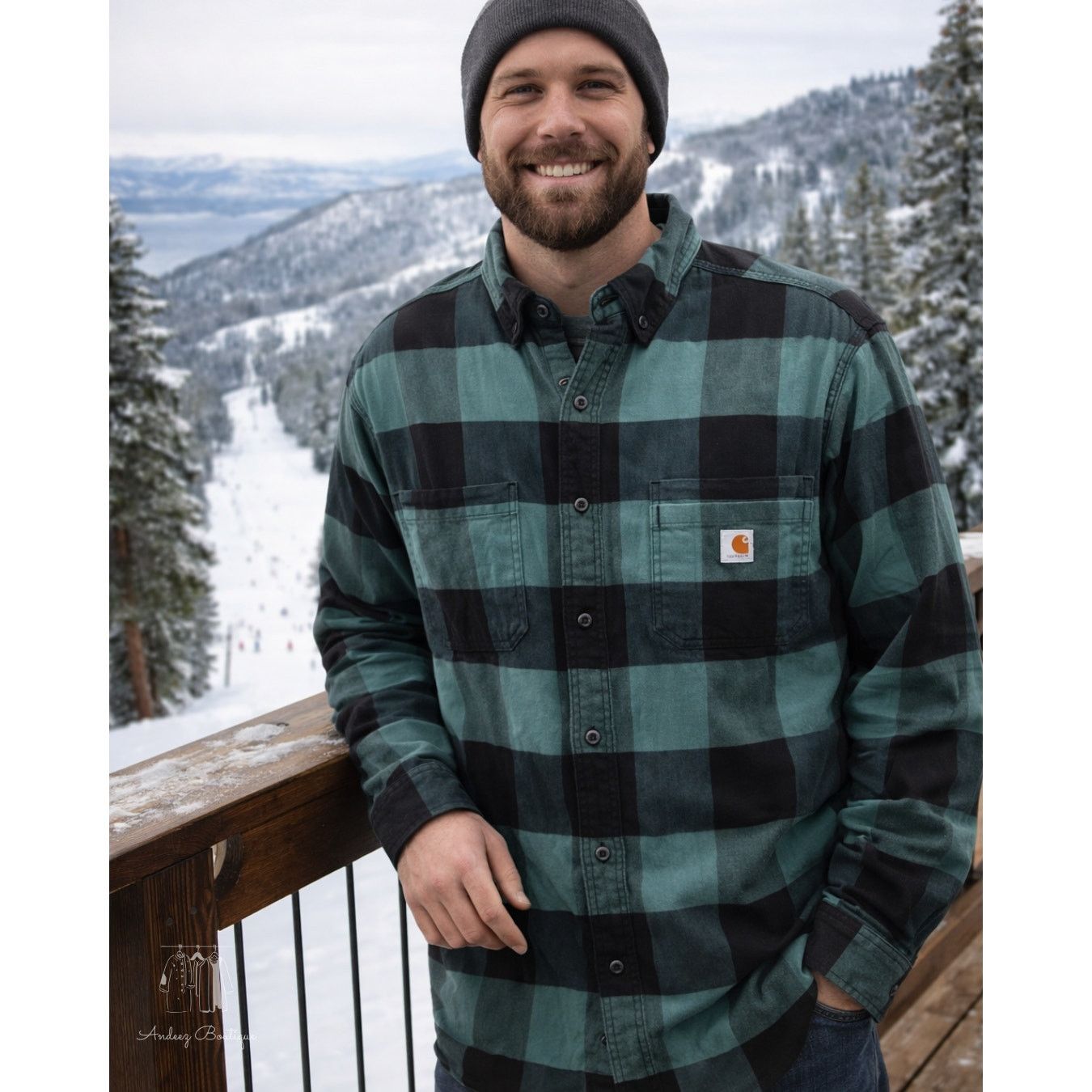 Carhartt Carhartt Rugged Flex Green and Black Buffalo Plaid Size XL Size US XL / EU 56 / 4 - 1 Thumbnail