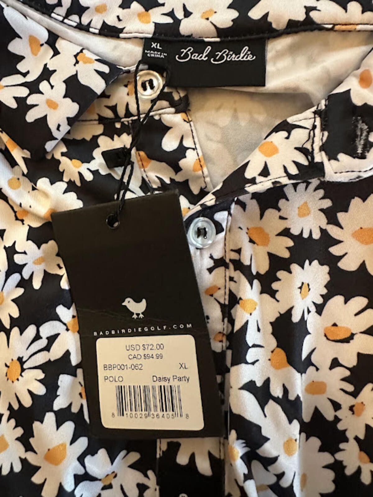 Bad Birdie Bad Birdie Daisy Party Golf Polo XL NWT Size US XL / EU 56 / 4 - 7 Thumbnail