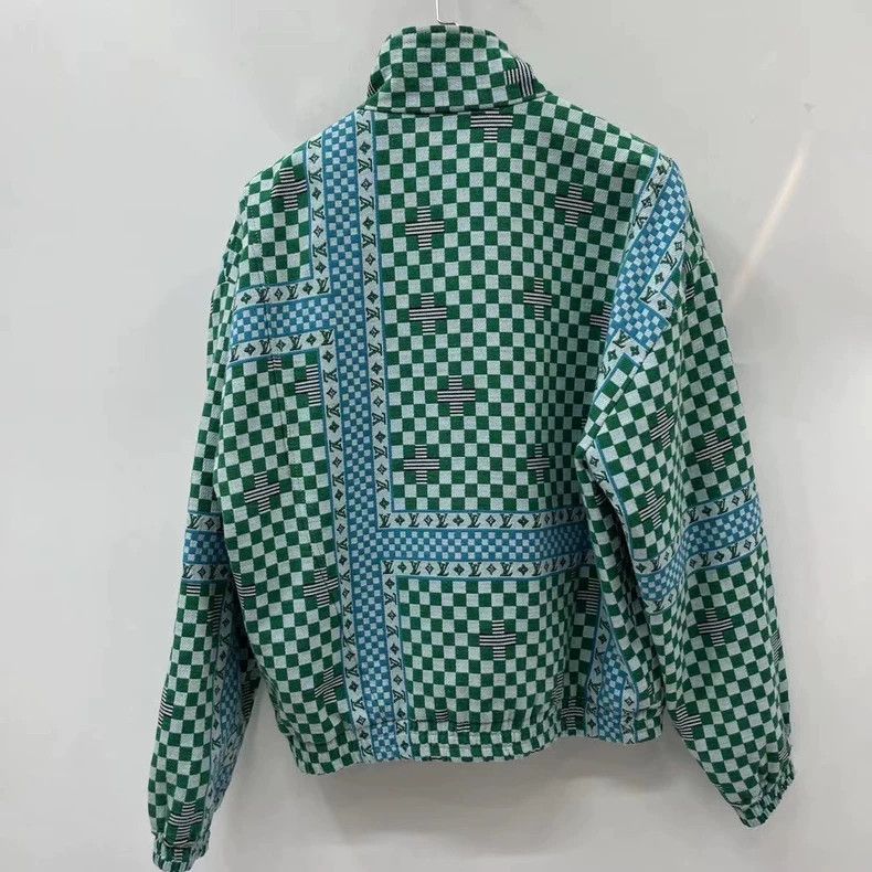Louis Vuitton Louis Vuitton Green checkerboard logo jacket 2502-Nextarro Size US M / EU 48-50 / 2 - 6 Thumbnail