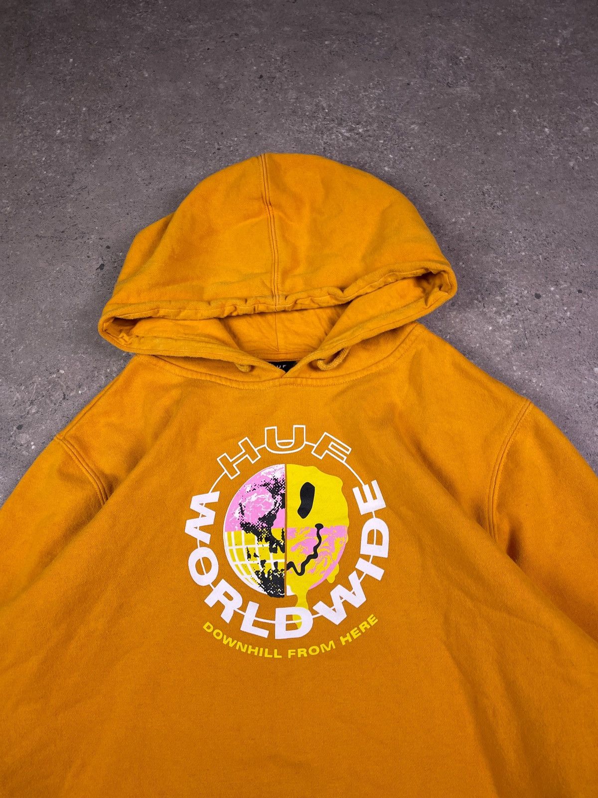 Huf × Vintage Vintage Y2K Huf Worldwide downhill from here hoodie Size US M / EU 48-50 / 2 - 2 Thumbnail