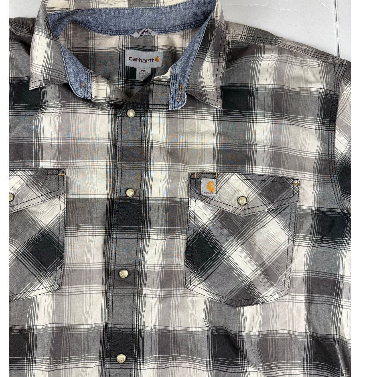 Carhartt Carhartt Relaxed Fit Patterned Button Down Shirt - XXL Size US XXL / EU 58 / 5 - 2 Thumbnail