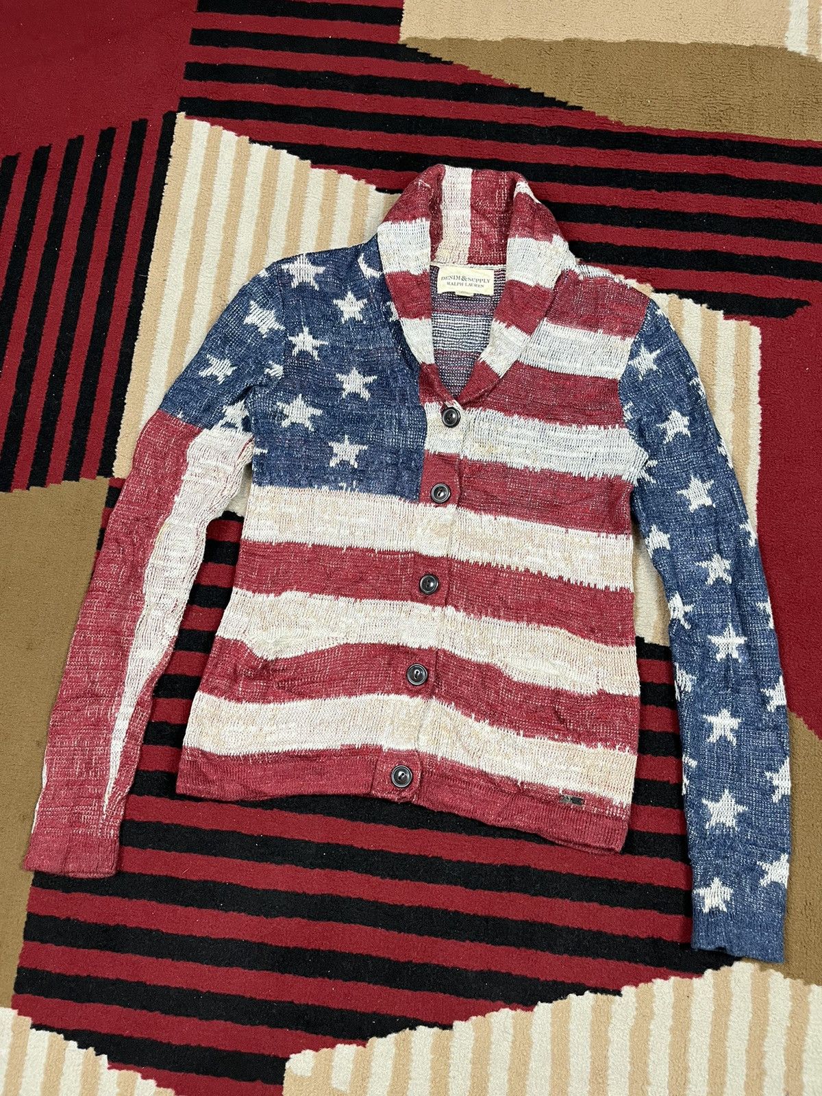 Denim & Supply Ralph Lauren Denim & Supply Ralph Lauren American Flag Knit Size US XS / EU 42 / 0 - 2 Thumbnail