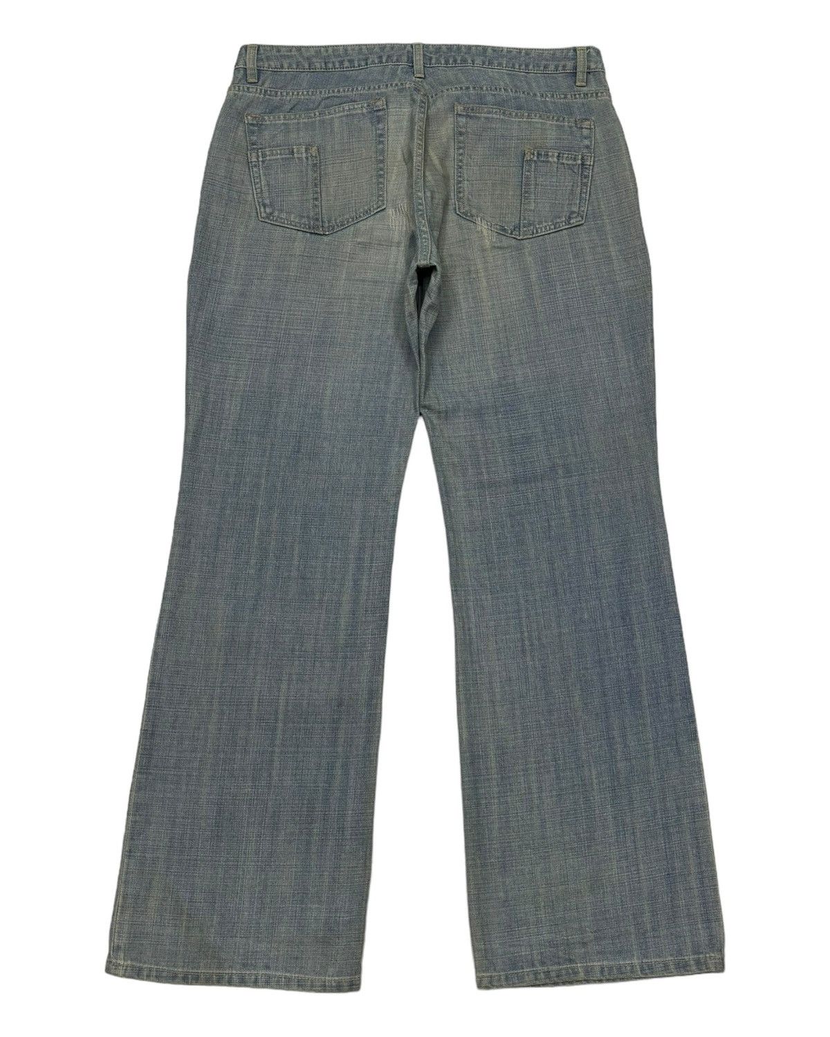 20471120 VINTAGE MAD HECTIC FLARE BAGGY DISTRESSED DENIM JEANS Size US 36 / EU 52 - 6 Thumbnail