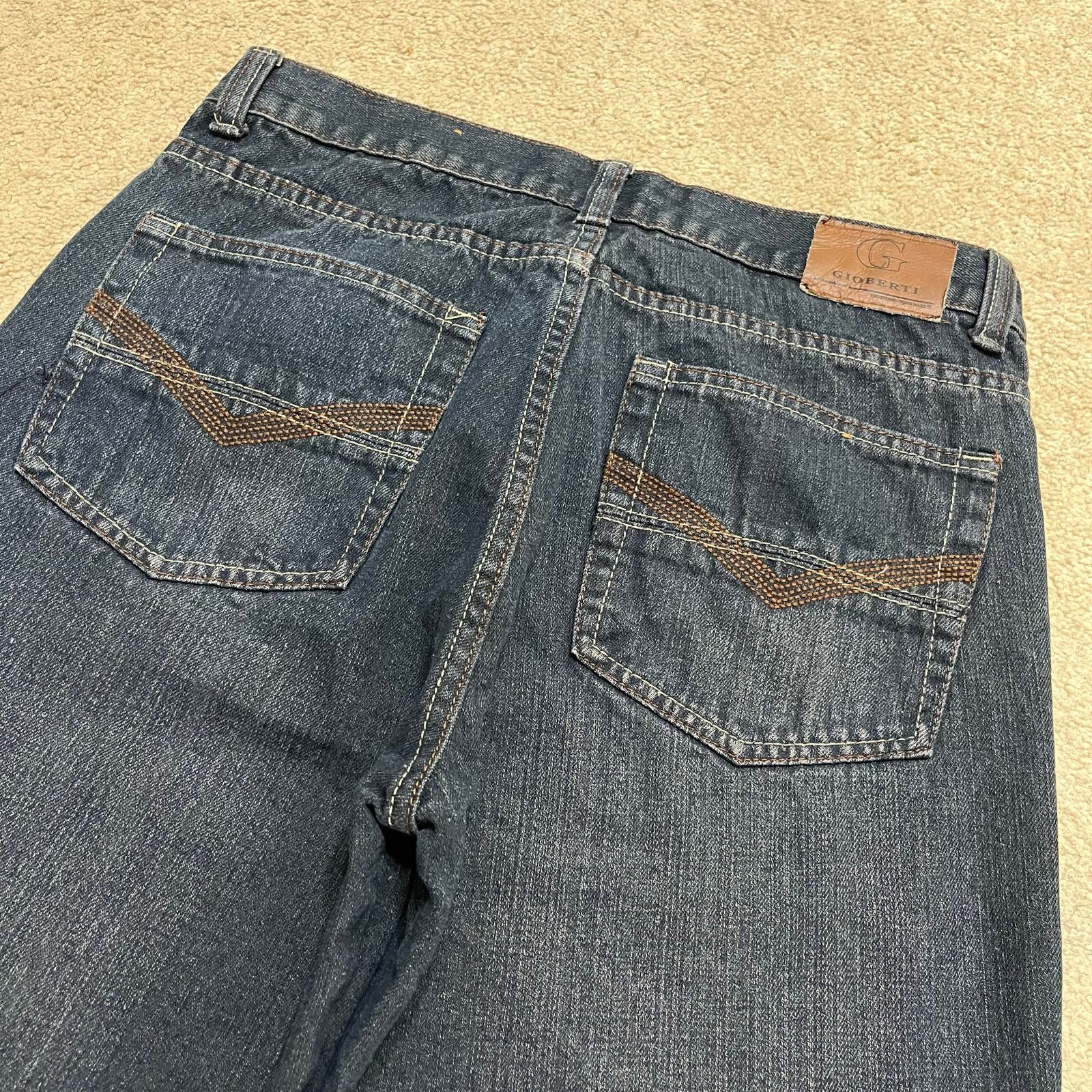 Other Gioberti Y2K Baggy Skater Brown Embroidered Faded Jorts 32W Size US 32 / EU 48 - 3 Thumbnail