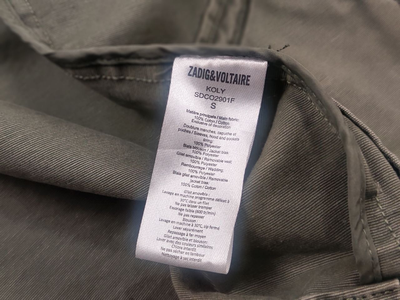 Zadig & Voltaire Zadig & Voltaire Design Caban Military Jacket Vintage Canvas Size US S / EU 44-46 / 1 - 16 Thumbnail