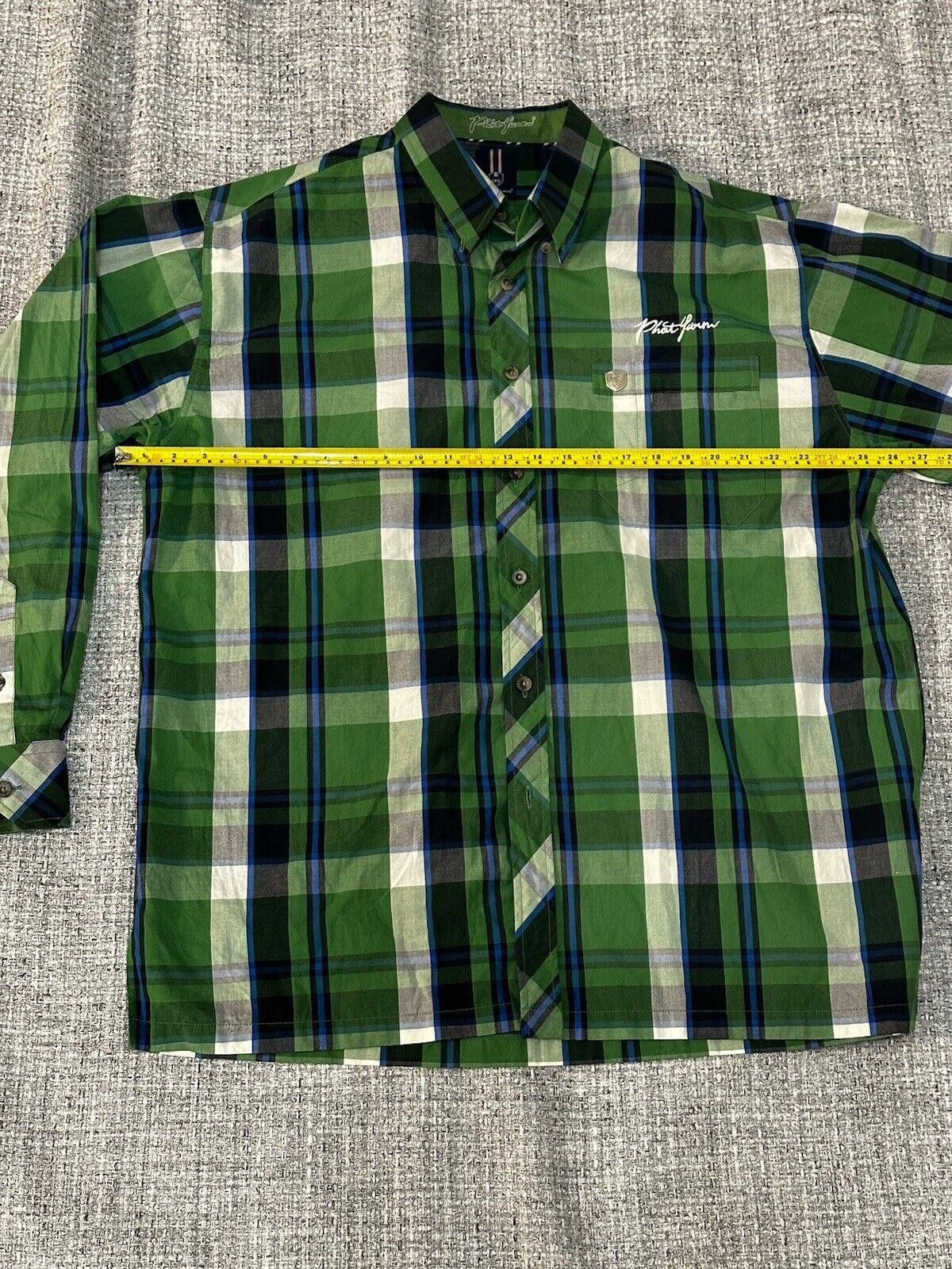 Phat Farm Y2K PHAT FARM PLAID LONG SLEEVE Size US XL / EU 56 / 4 - 3 Thumbnail