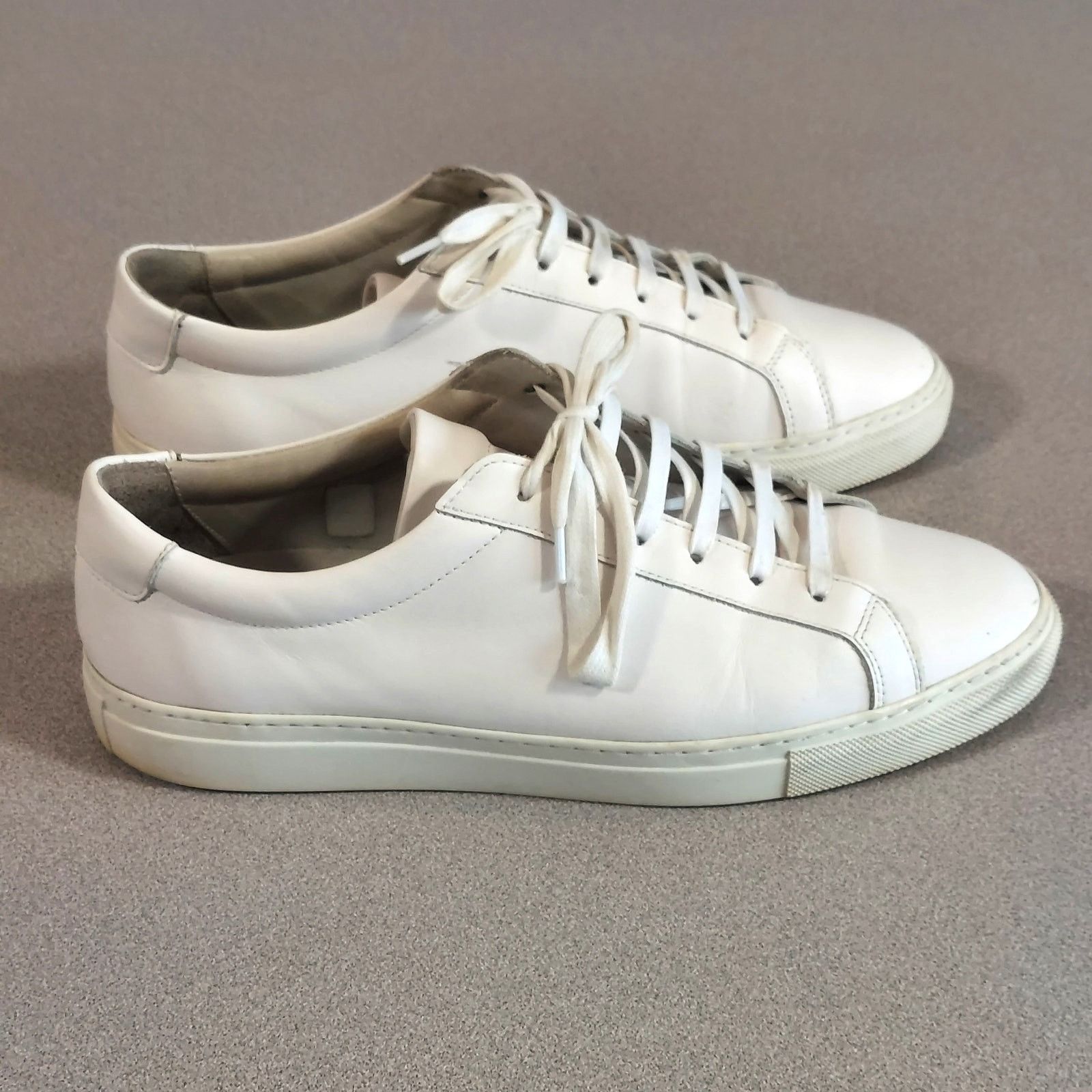 TAFT Taft Shoes Mens US Size 9 (EU 42) White Leather Sneakers Size US 9 / EU 42 - 7 Thumbnail