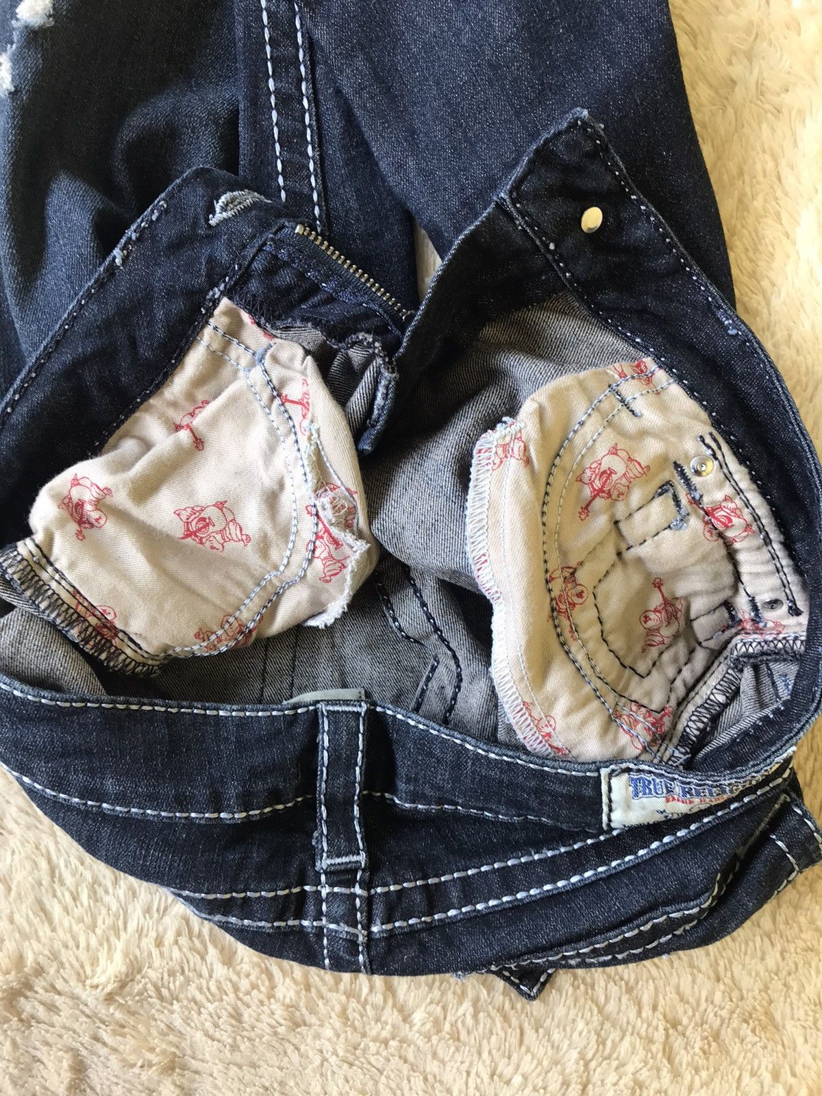 True Religion True Religion Made in USA Vintage Skinny Jeans Navy Size 27" / US 4 / IT 40 - 17 Thumbnail