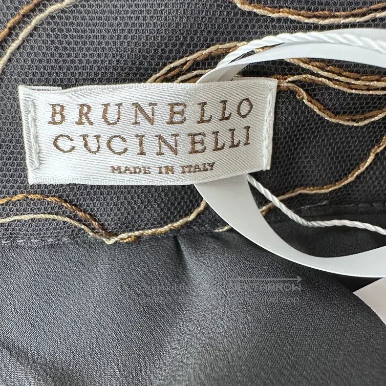 Brunello Cucinelli Brunello Cucinelli Embroidered heavy tulle skirt Size 24" / US 00 / IT 34 - 4 Thumbnail