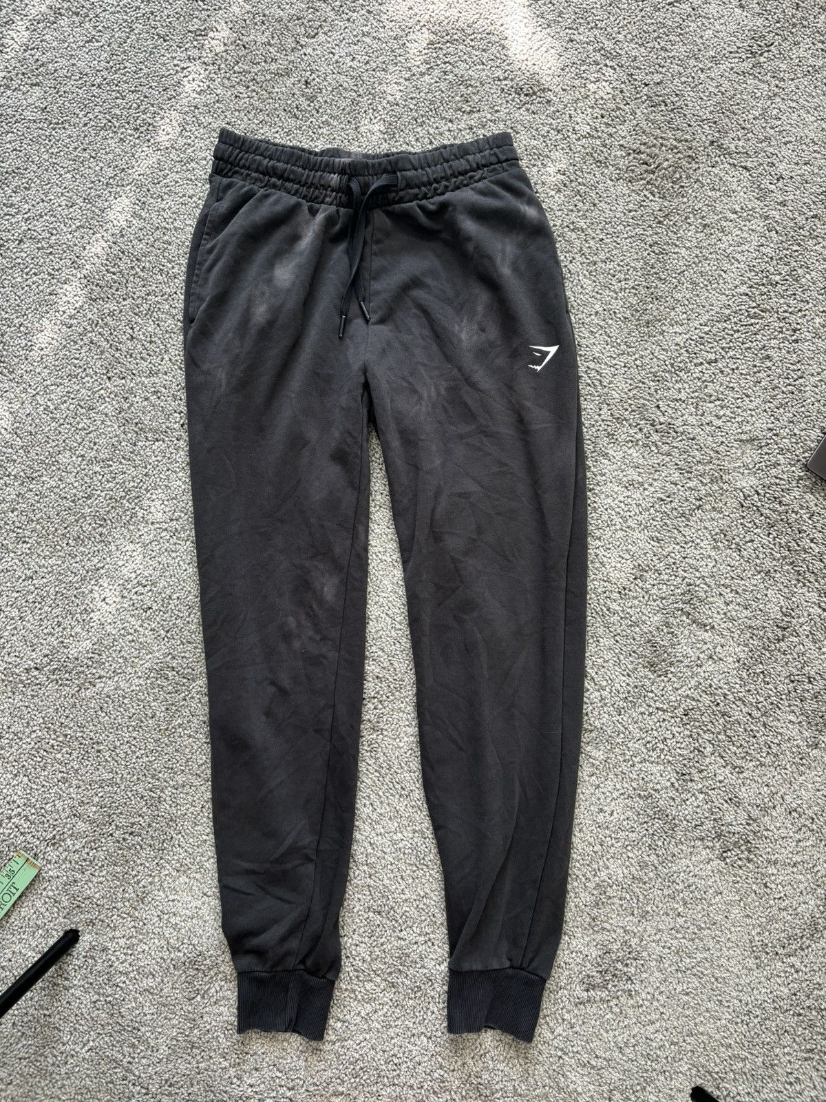 Gymshark Black gymshark crest joggers Size US 30 / EU 46 - 4 Thumbnail