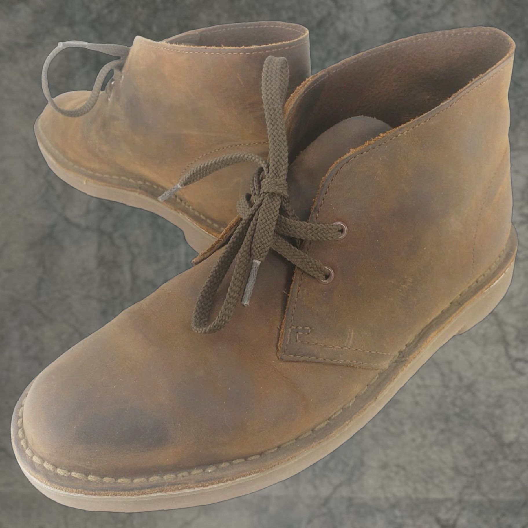 Clarks Clarks Bushacre 2 Mens 7.5 Brown Leather Chukka Desert Ankle Boots 15522 Size US 8 / EU 41 - 1 Thumbnail
