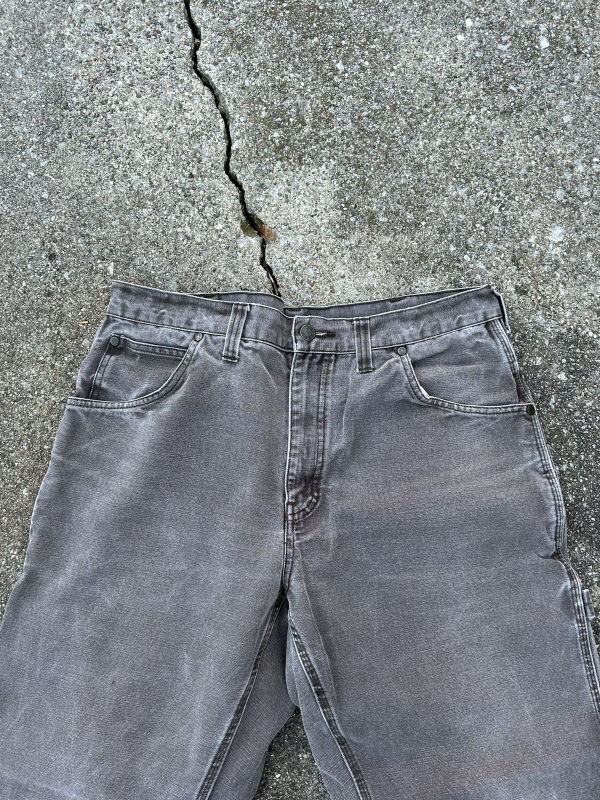 Carhartt × Vintage Work-King Carpenter Pants Grey Size US 34 / EU 50 - 4 Thumbnail