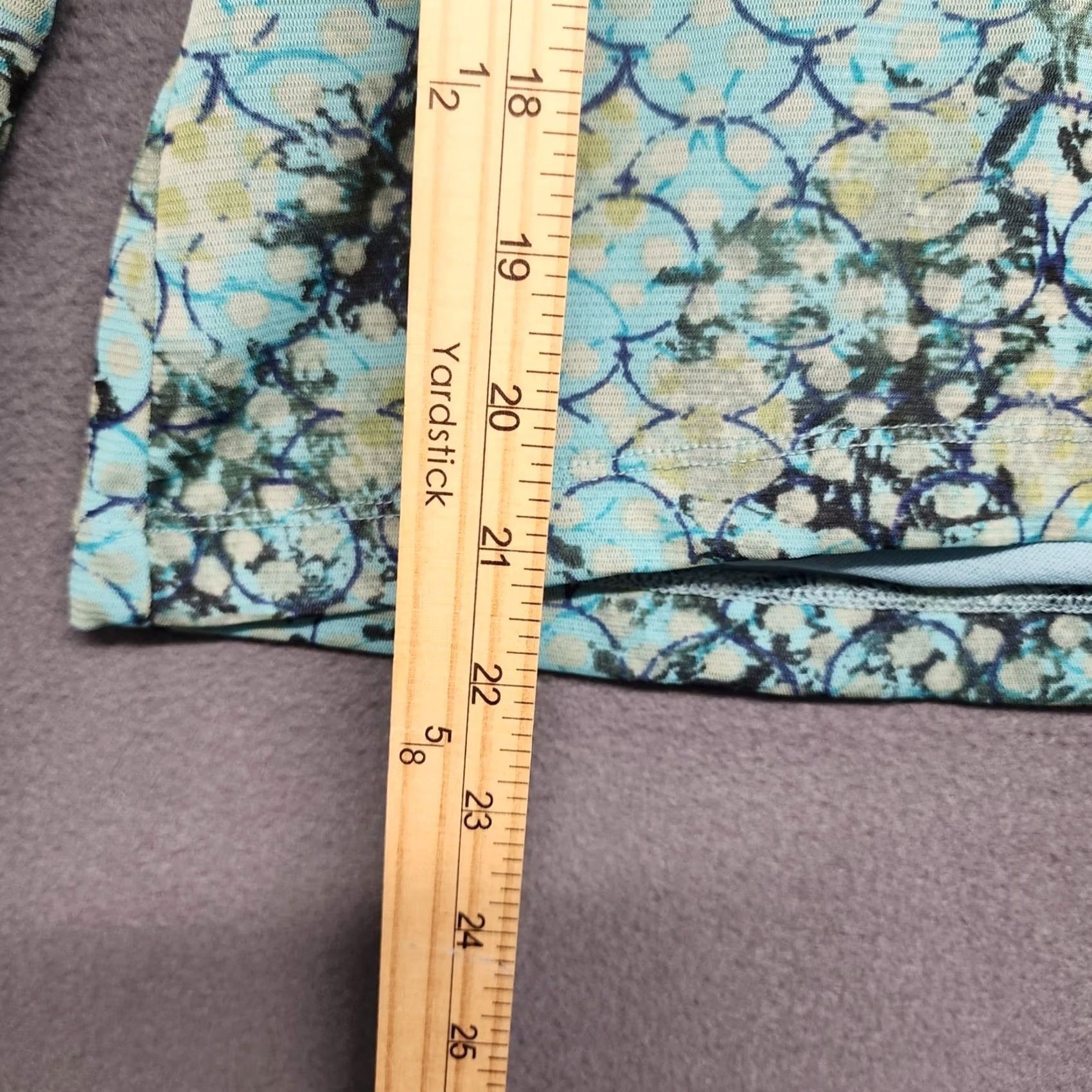 Vintage Sigrid Olsen Top Womens Large Blue Geometric Print Stretch Blouse L Womens Blu e Green Geometric Print Stretch Ş Size L / US 10 / IT 46 - 7 Thumbnail