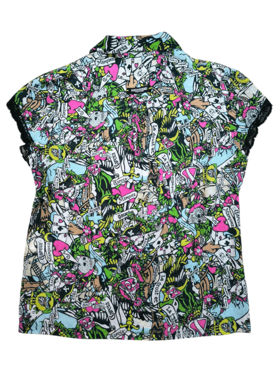Japanese Brand Sleeveles Shirt Blouse Garcia Marquez Size S / US 4 / IT 40 - 4 Thumbnail