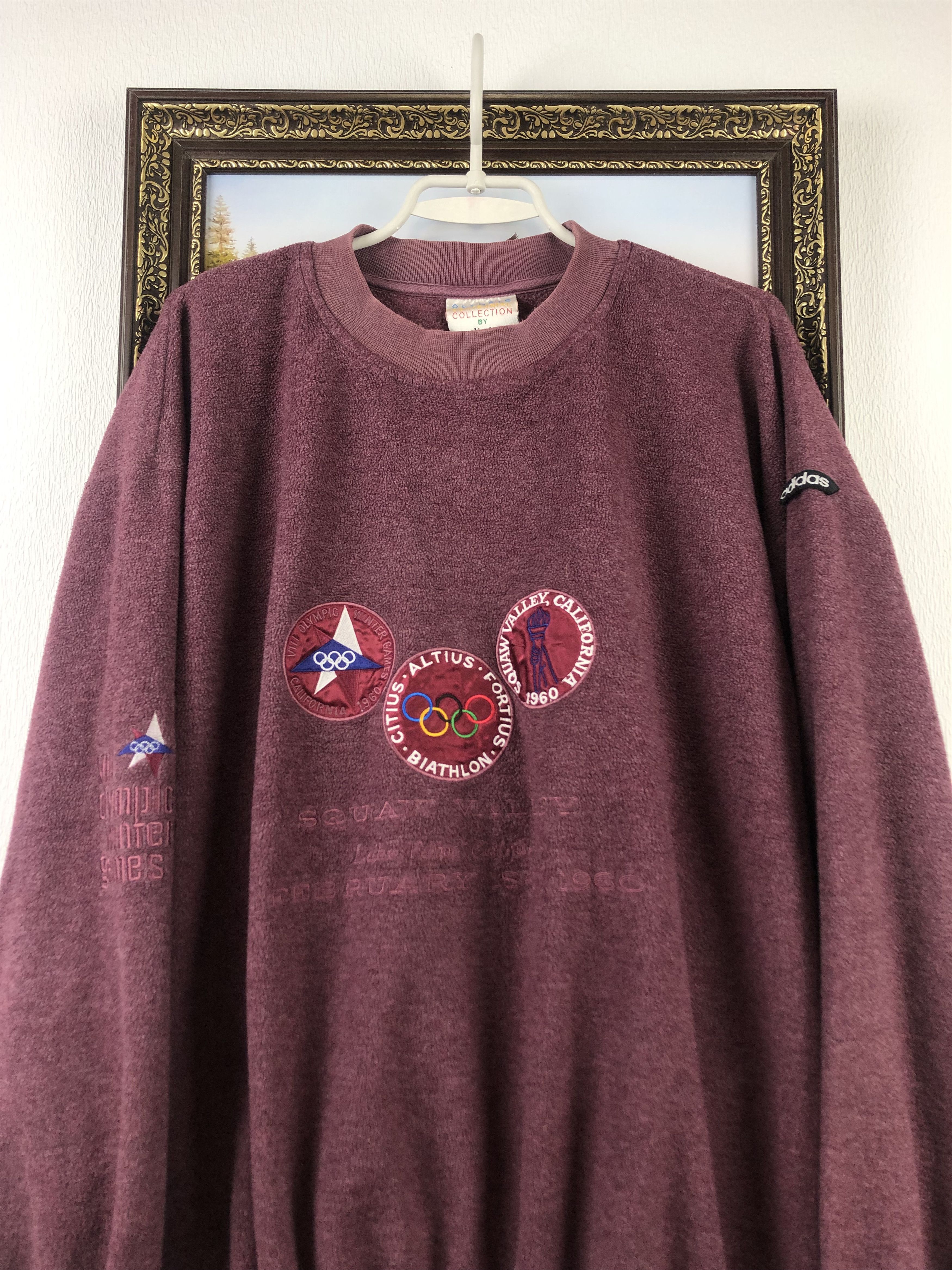 Adidas Vintage 1960 USA Winter Olympics Sweatshirt California Size US M / EU 48-50 / 2 - 2 Thumbnail