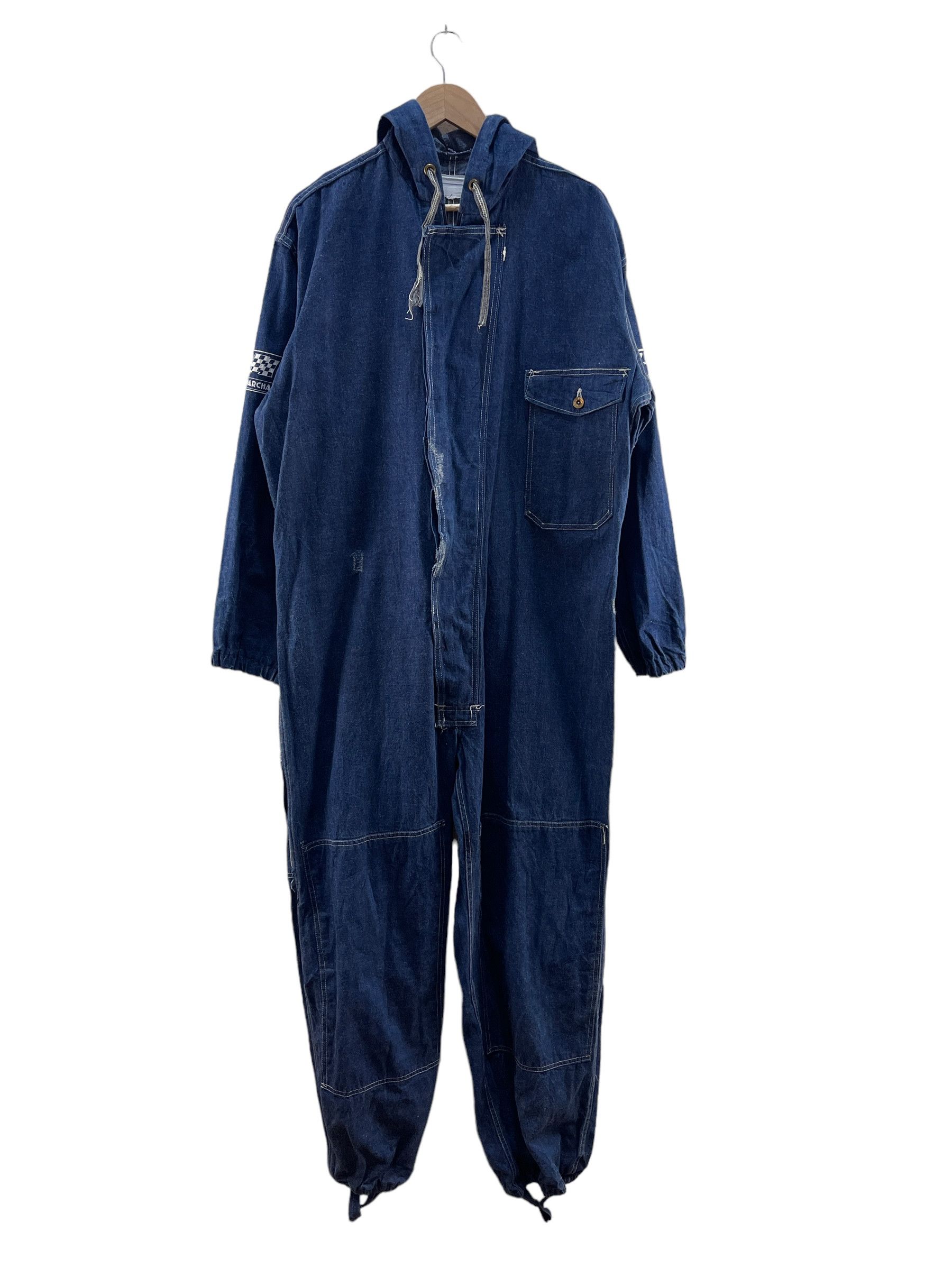VINTAGE HONDA 750 S.E.V MARCHAL DENIM HODDIES OVERALL
